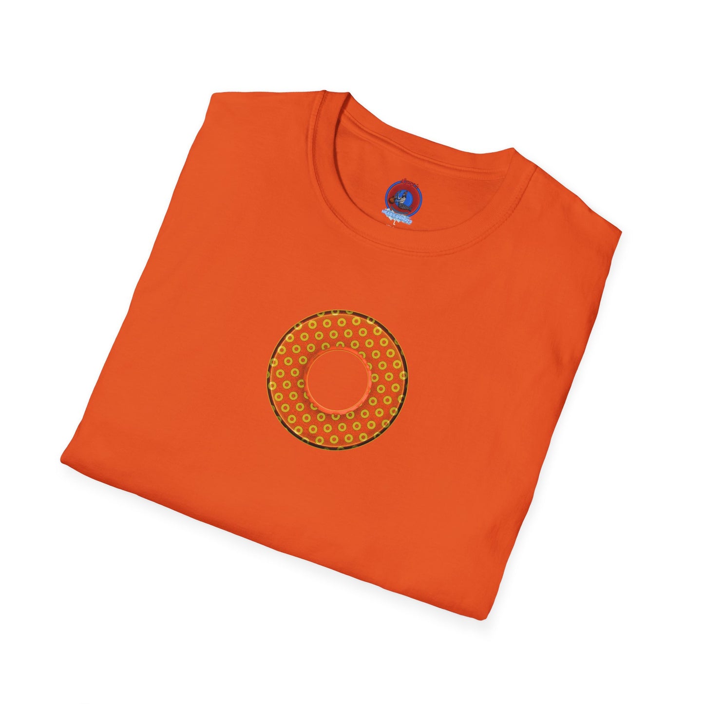 Plain Donuts/Unisex Soft-Style - "Plain Electric Paradoxical Donuts" - gold/orange donuts