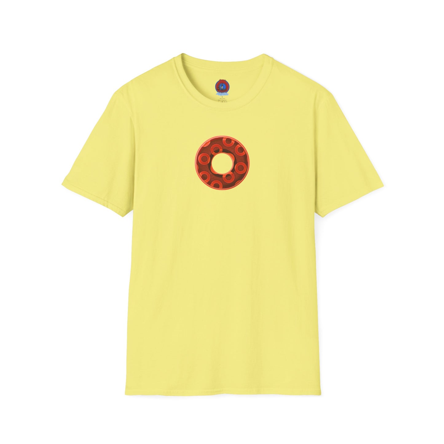 Plain Donuts/Unisex Soft-Style - "Plain Rustic Paradoxical Donuts" - red/dark red donuts