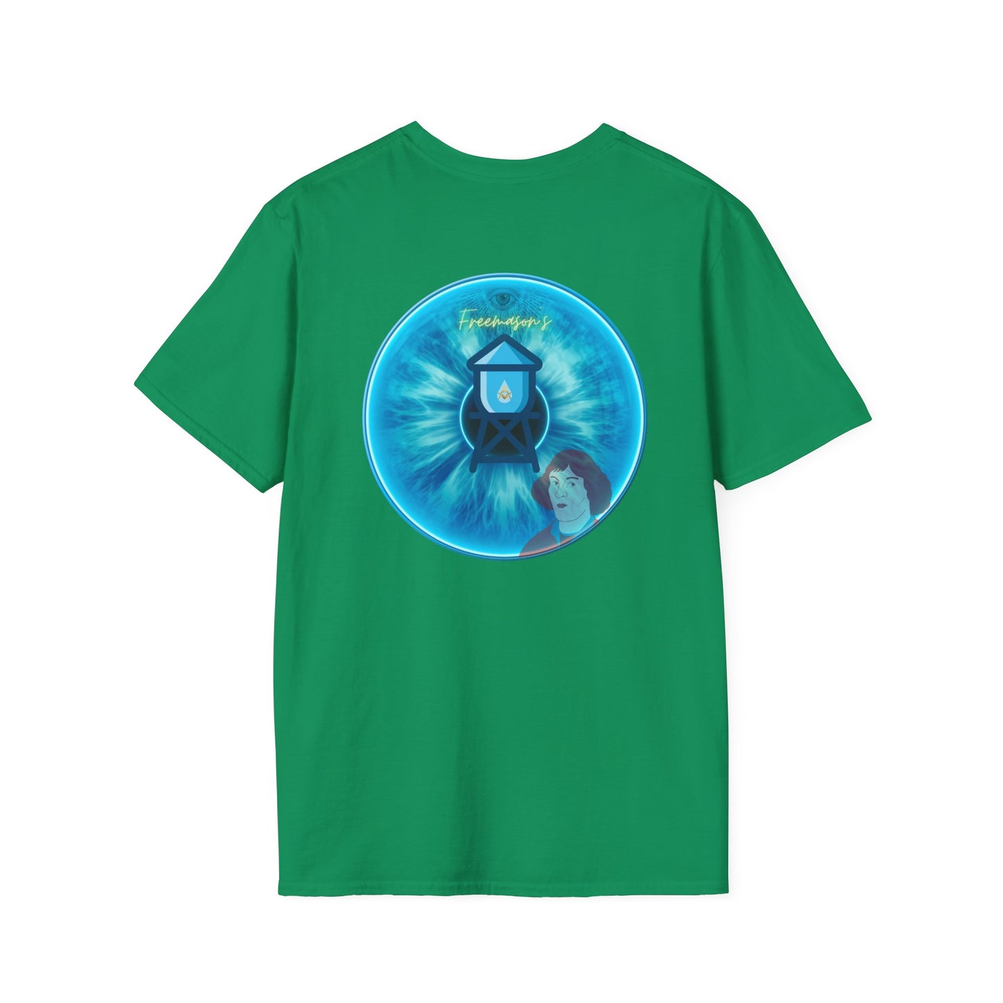 Classic Donut Tee - Unisex Soft-Style - "The Peering Donut of Opacity" - light blue idonut - variant 3