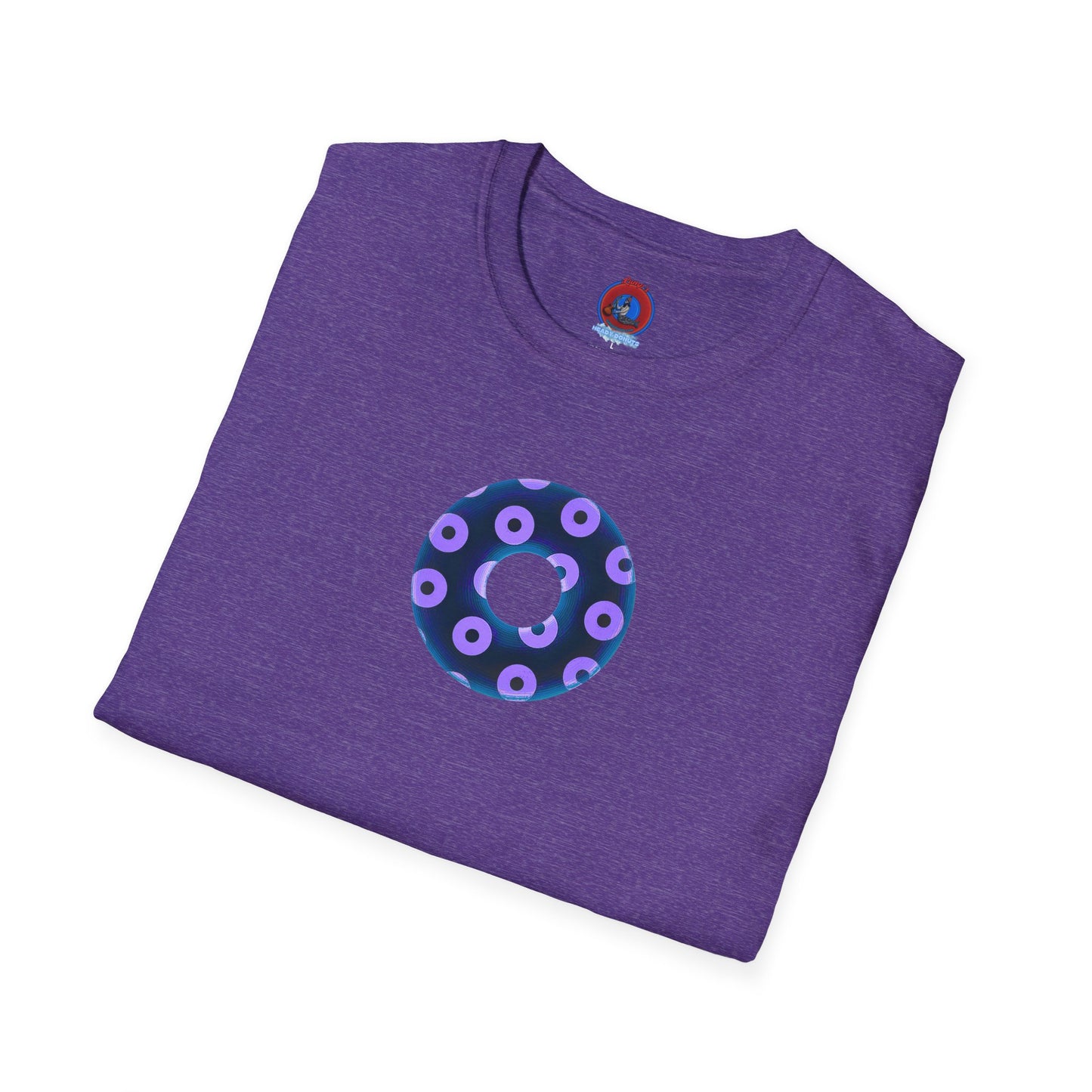 Plain Donuts/Unisex Soft-Style - "Plain Blimpy Paradoxical Donuts" - dark blue/bright purple donuts