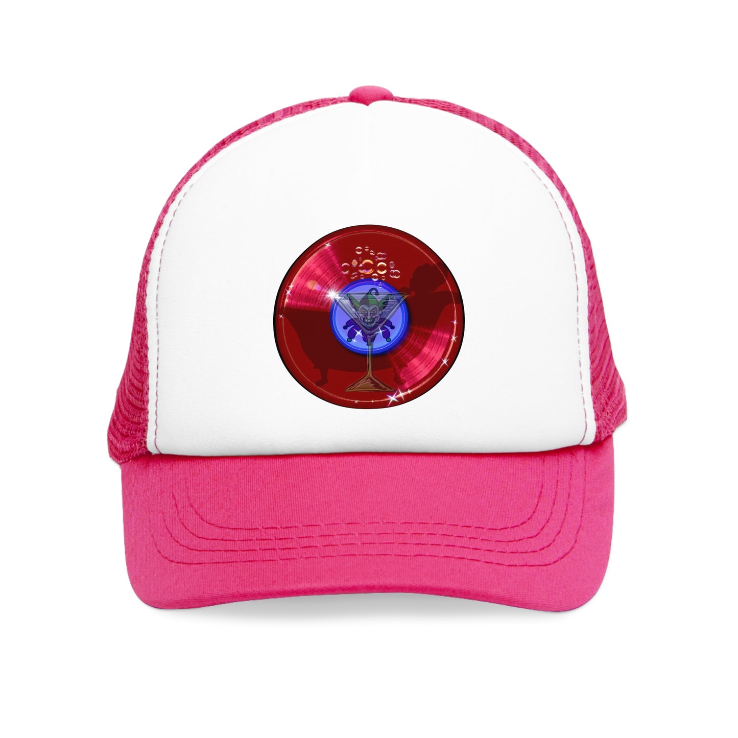 Lumpy Trucker Hat - Joker's series - "Joker's Personal Donut" - variant 1 - red donut