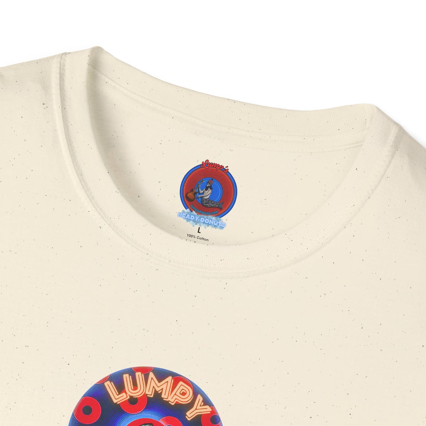 Coffee Traders Tee - Unisex Soft-Style - "Cat's Meow " - paradoxical donuts - variant 2 - logo front/cats back