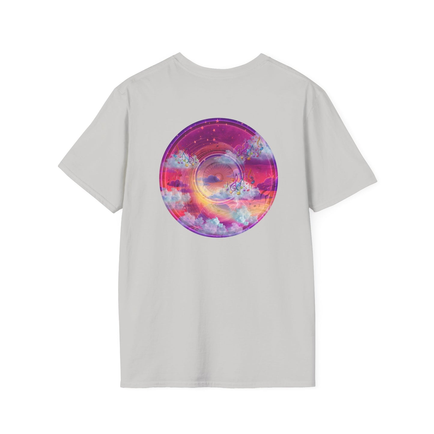 Classic Donut Tee - Unisex Soft-Style - "Conjurers of Donuts" - series 1.0  - magenta/purple donut