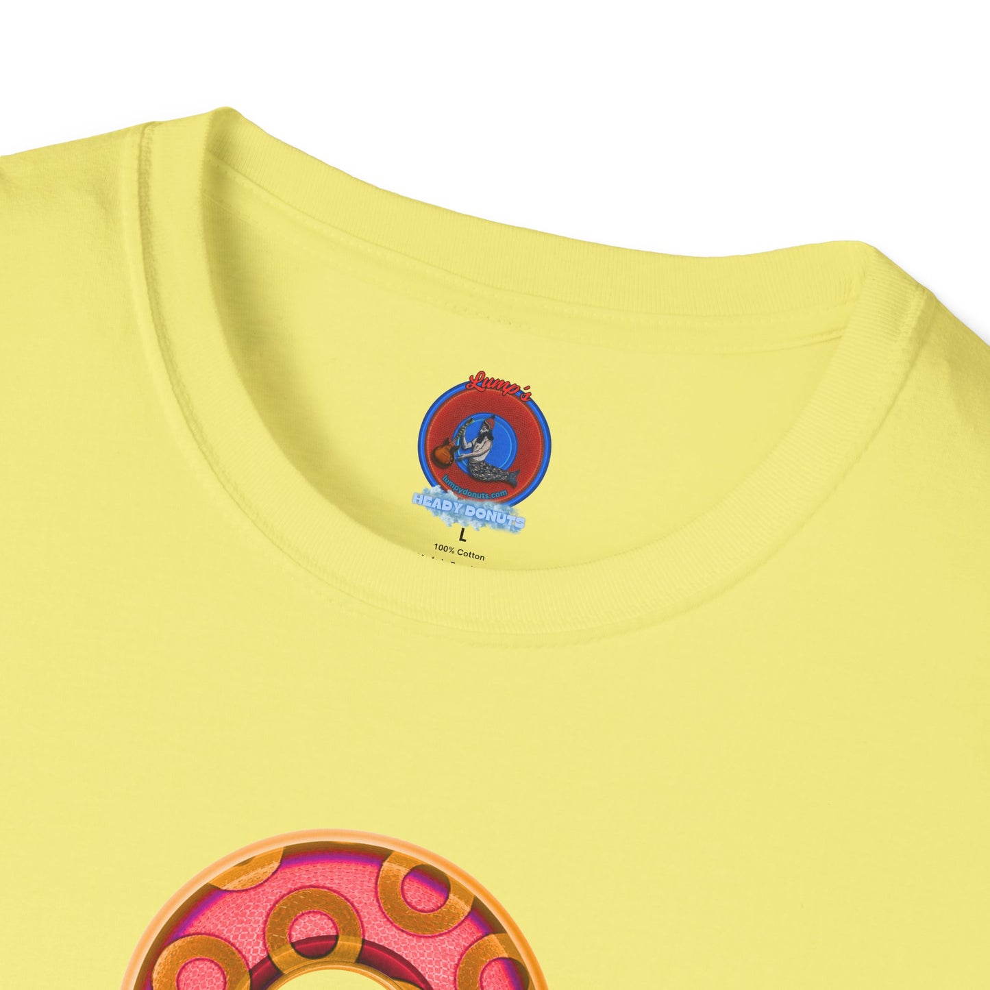 Plain Donuts/Unisex Soft-Style - "Plain Rustic Paradoxical Donuts" - rose/gold donuts