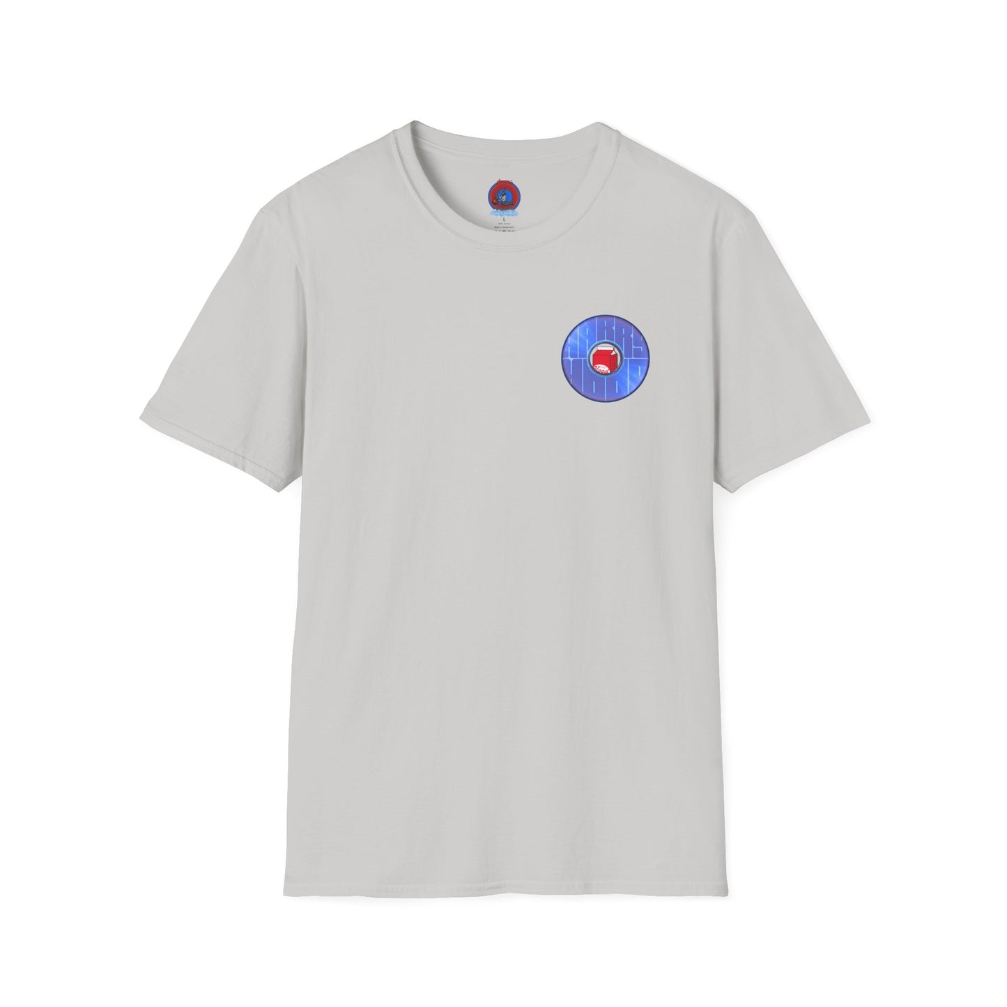 Classic Donut Tee - Unisex Soft-Style - "Harry Left His Shirt" - series 1.0  - variant 3 - purple/blue donut