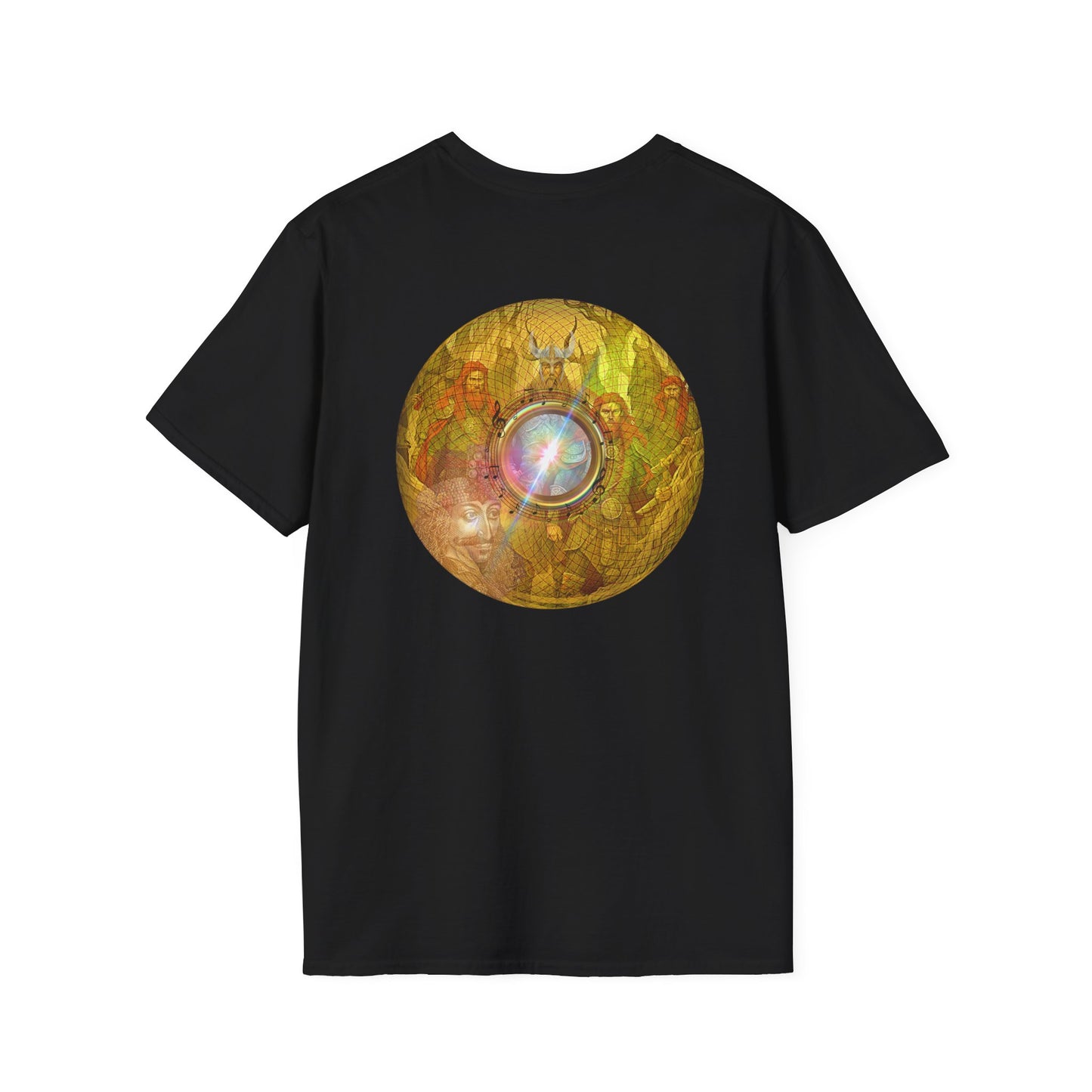 Classic Donut Tee - Unisex Soft-Style - "Vlad's Royal Donut Stash" - golden symmetrical donut