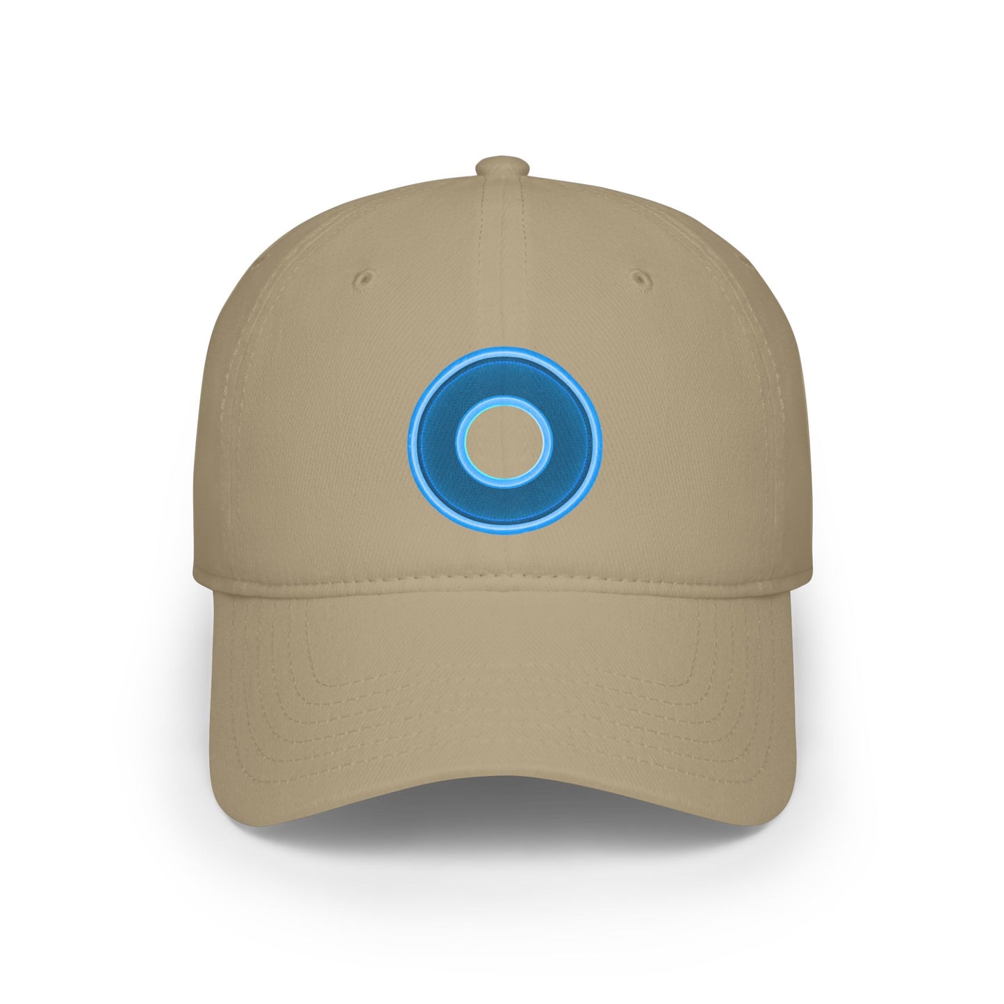Lumpy Donut Baseball Cap - "Plain [Mary] Jane" - rustic blue donut w/