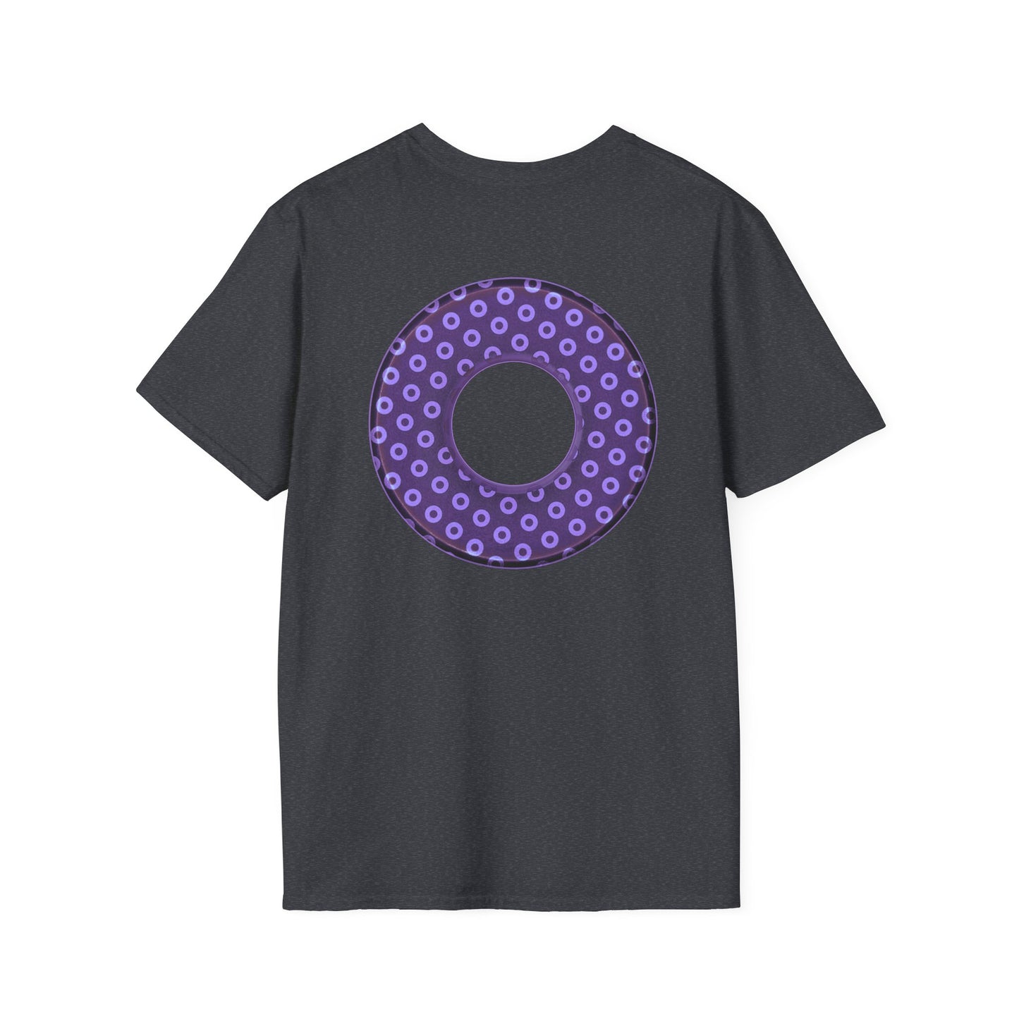 Plain Donuts/Unisex Soft-Style - "Plain Electric Paradoxical Donuts" - light purple/dark purple donuts