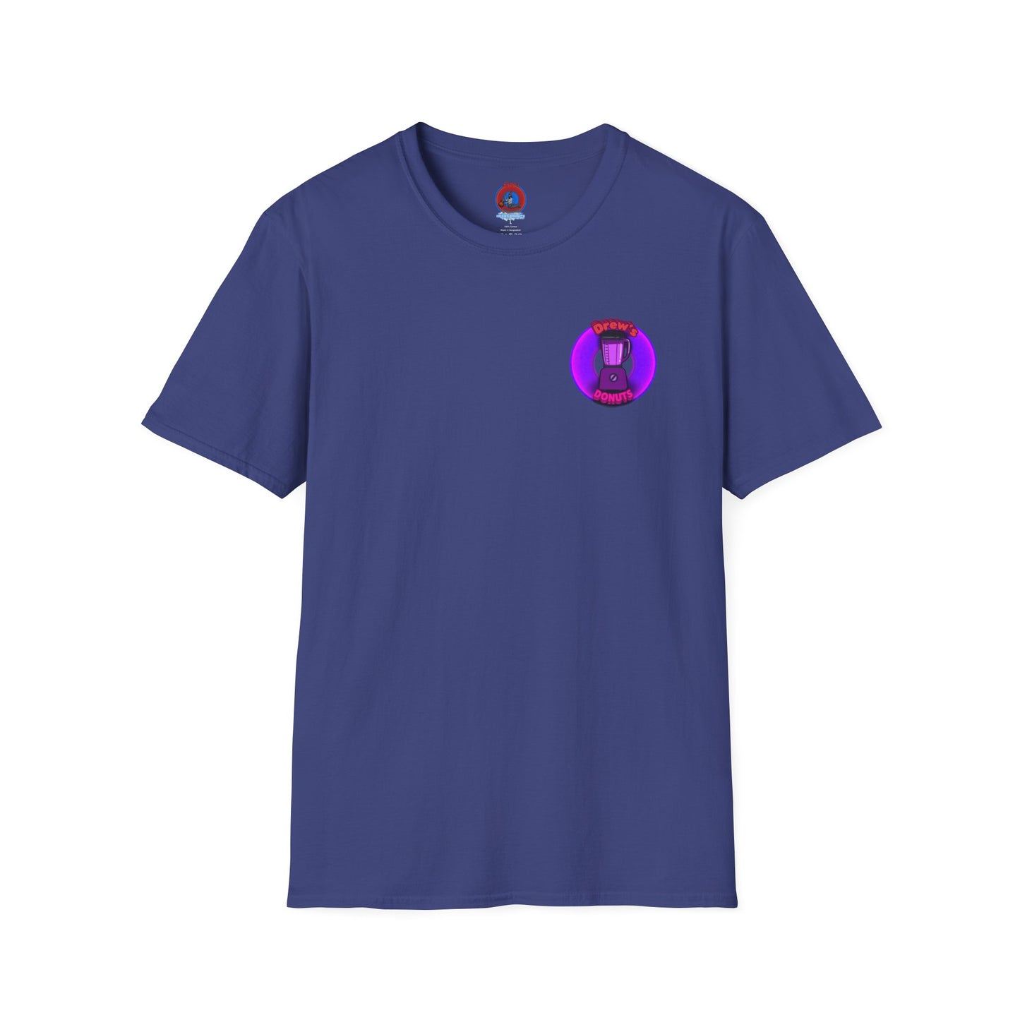 Classic Donut Tee - Unisex Soft-Style - "Drew's Donuts" - series 1.0 - purple donut