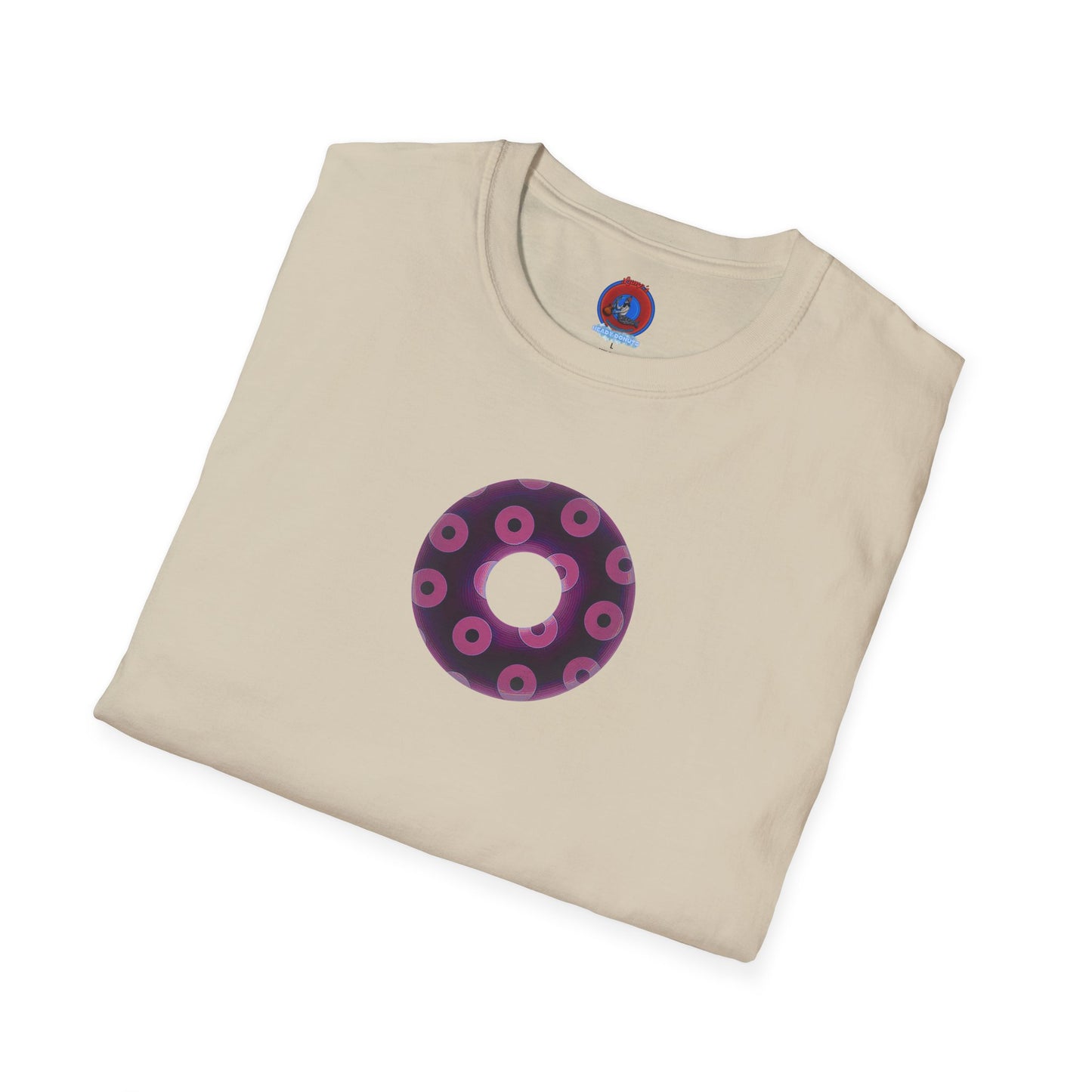 Plain Donuts/Unisex Soft-Style - "Plain Blimpy Paradoxical Donuts" - light magenta/red violet donuts