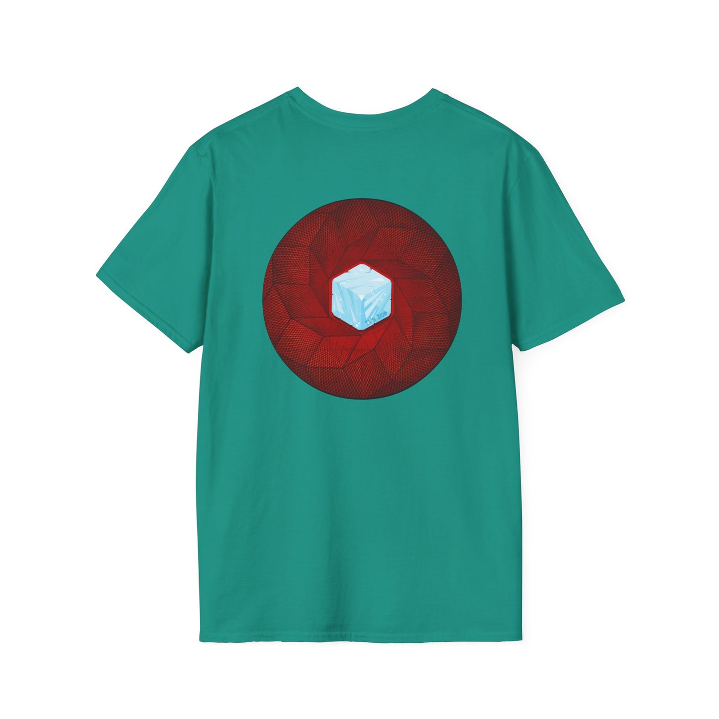 Classic Donut Tee - Unisex Soft-Style - "It's Ice... Cube's Donut" - variant 1 - red cubed donut