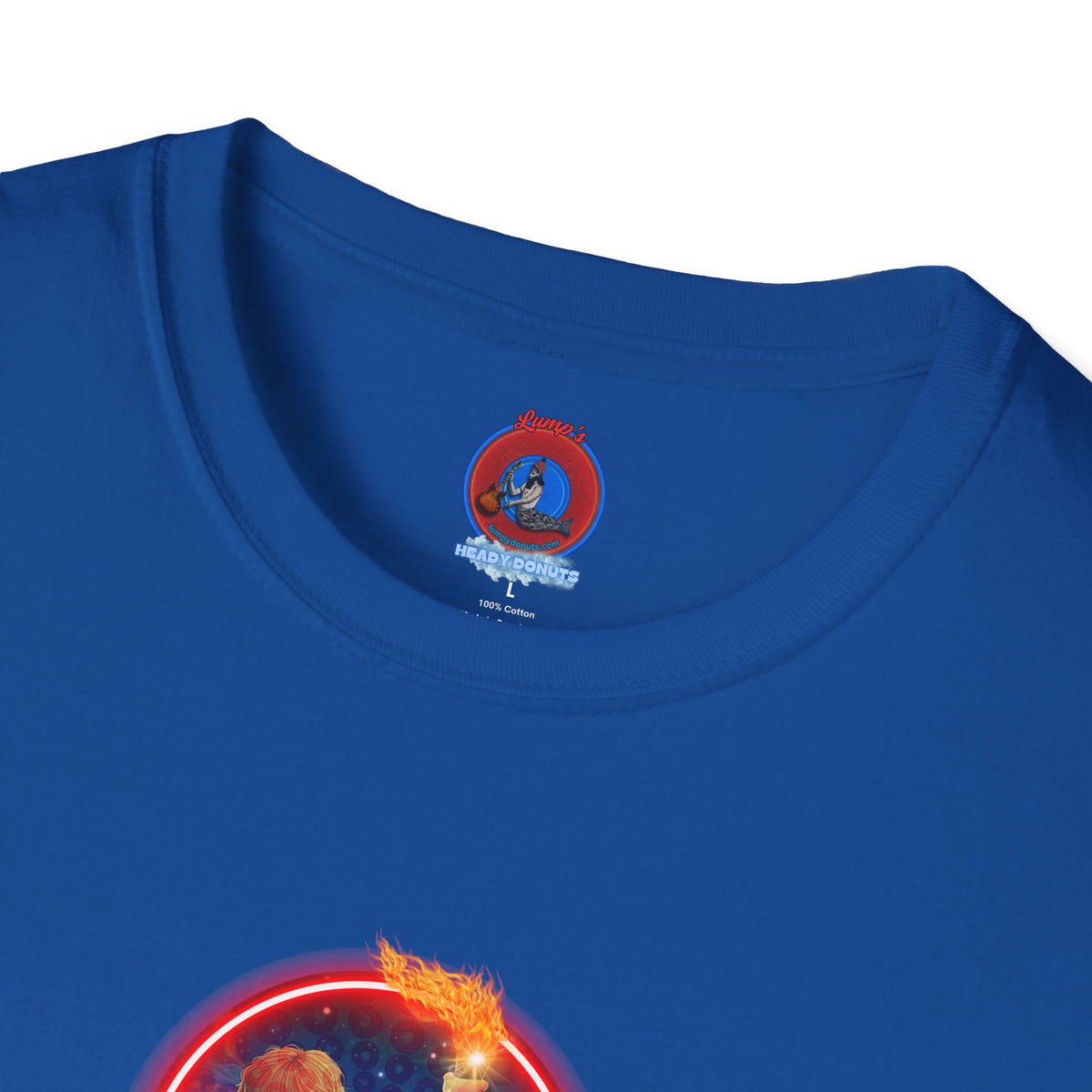 Classic Donut Tee - Unisex Soft-Style - "Torchbearer's Donut " - red donut