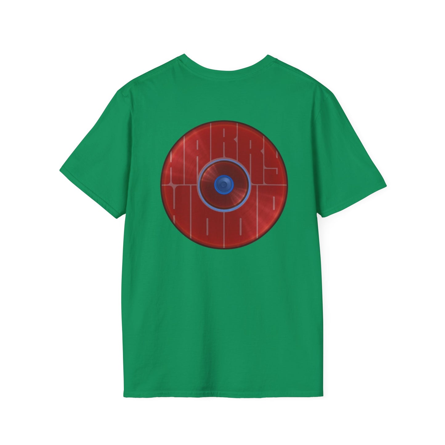 Classic Donut Tee - Unisex Soft-Style - "Harry's Hoodlum Donut" - series 1.0  - variant 2 - lights off/red donut(s)