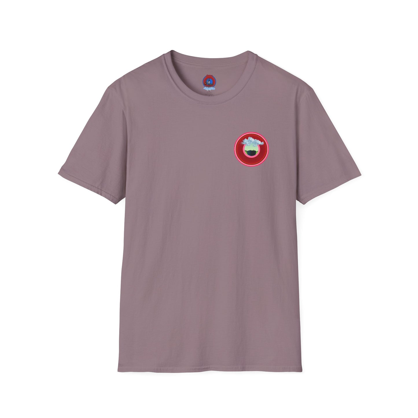 Classic Donut Tee - Unisex Soft-Style - "Got Rhombus?" - series 1.0  - variant 2 - red/pink donut