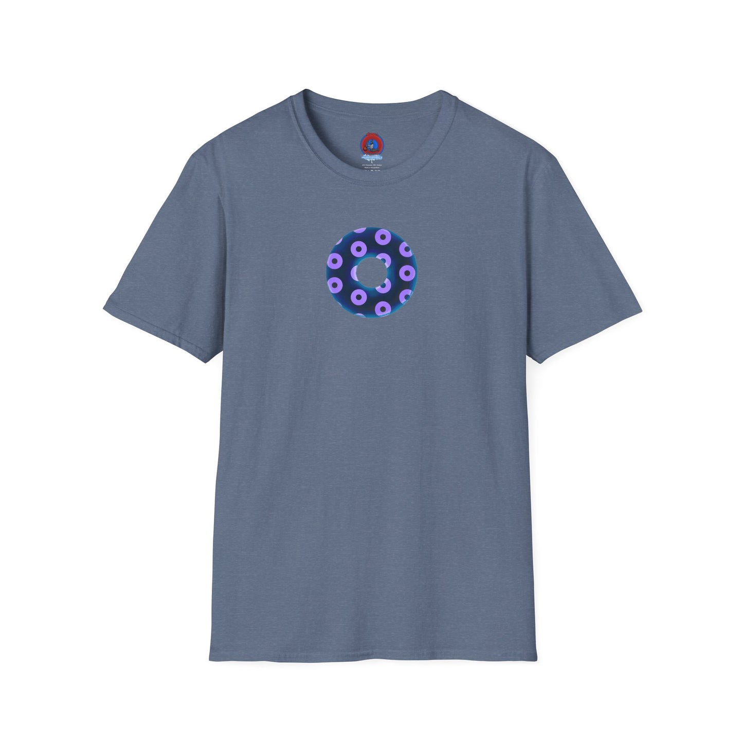 Plain Donuts/Unisex Soft-Style - "Plain Blimpy Paradoxical Donuts" - dark blue/light purple donuts