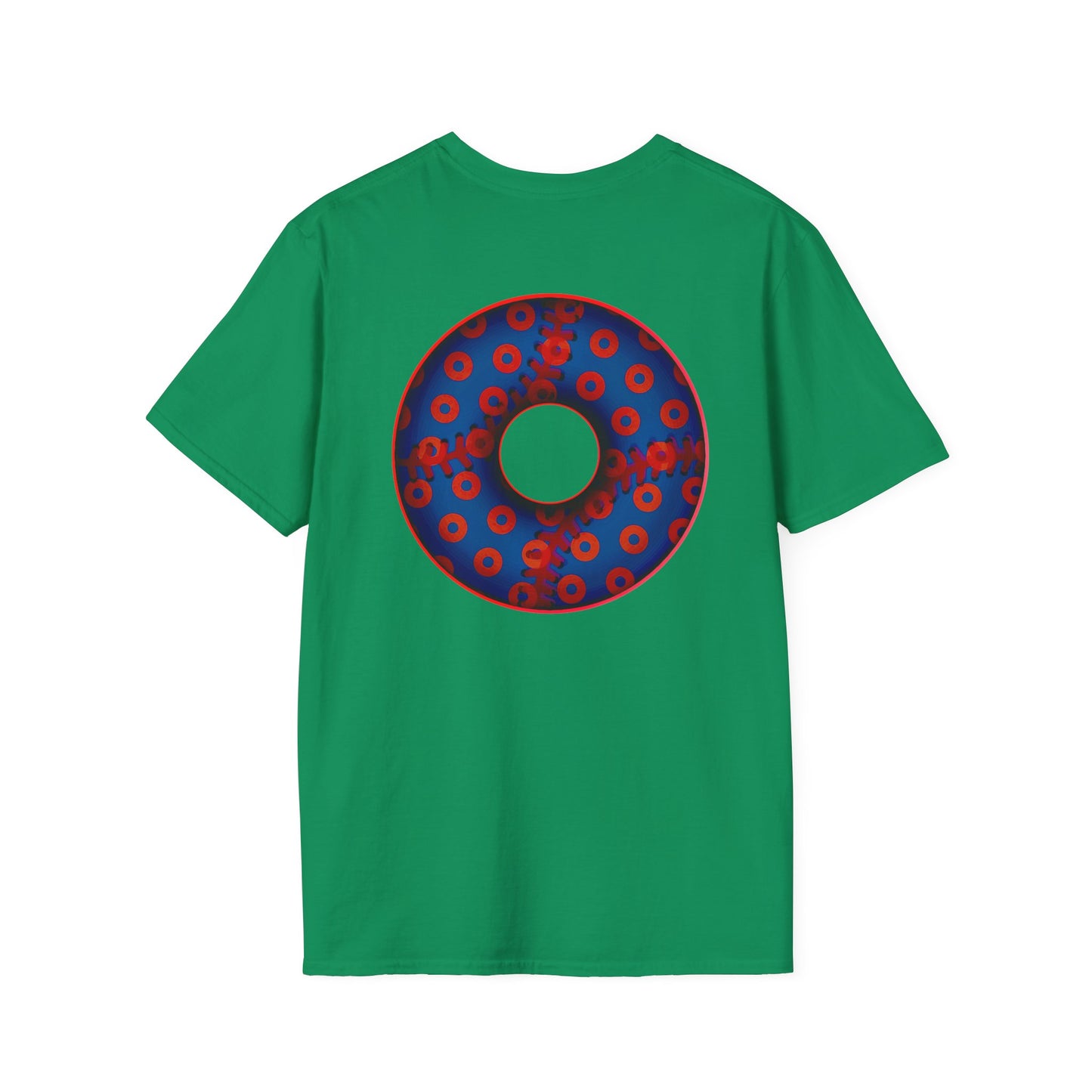 Classic Donut Tee - Unisex Soft-Style - "Phenway Ballpark Donuts" - vivid baseball paradox donut - variant 5