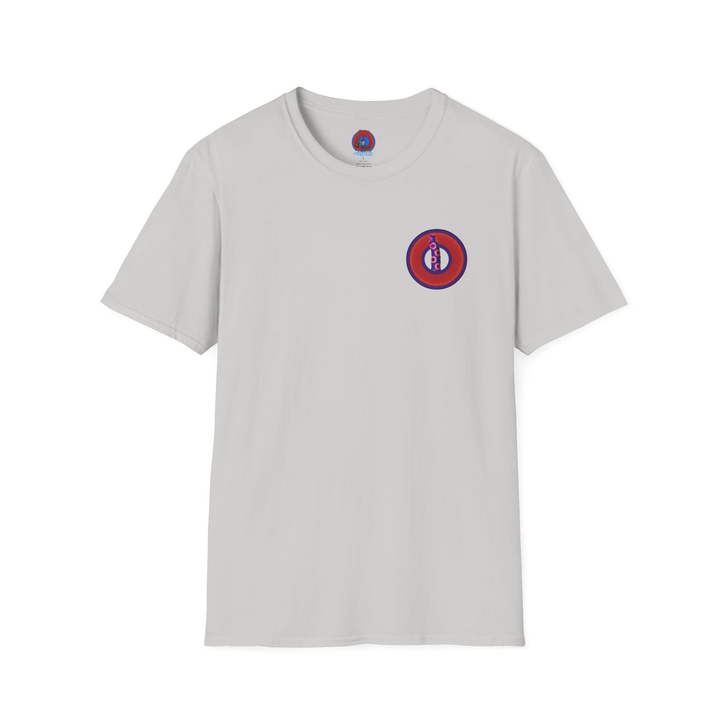 Classic Donut Tee - Unisex Soft-Style - "Sir Richard's Phamous Donut" - series 1.0  - variant 2 - red/blue paradox donut