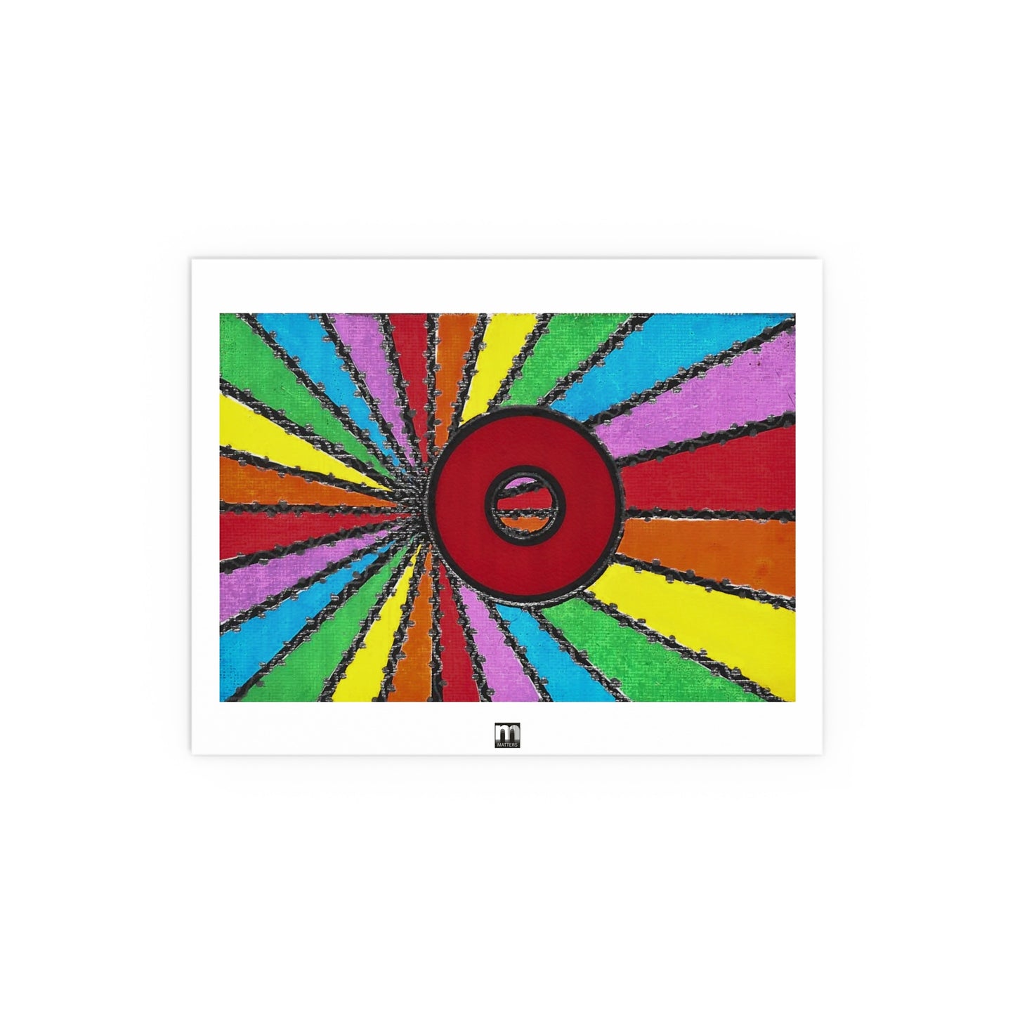 Matters Artwork - "Rainbow Reading Donut" - Poster Nut Print - 11" x 14"