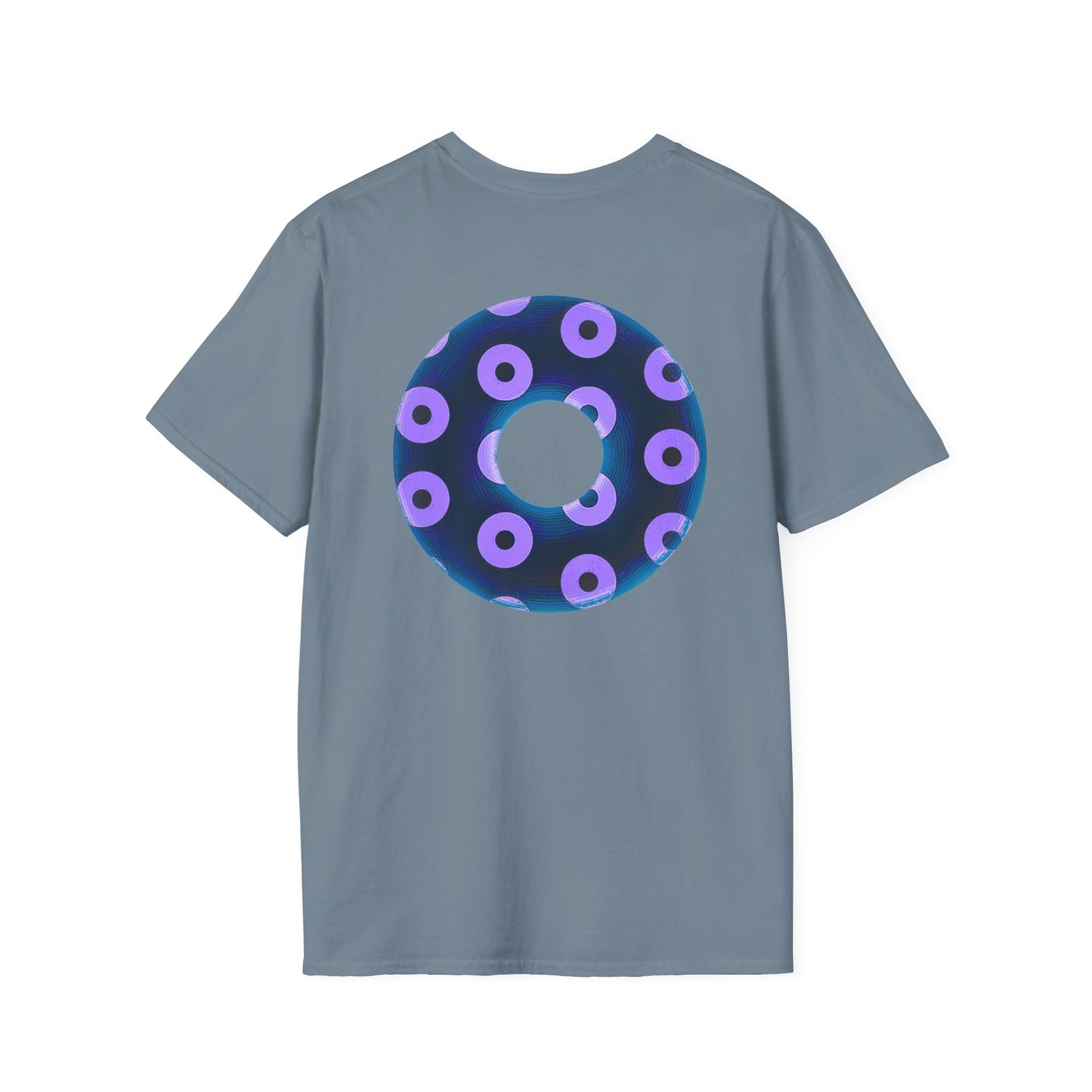 Plain Donuts/Unisex Soft-Style - "Plain Blimpy Paradoxical Donuts" - dark blue/light purple donuts
