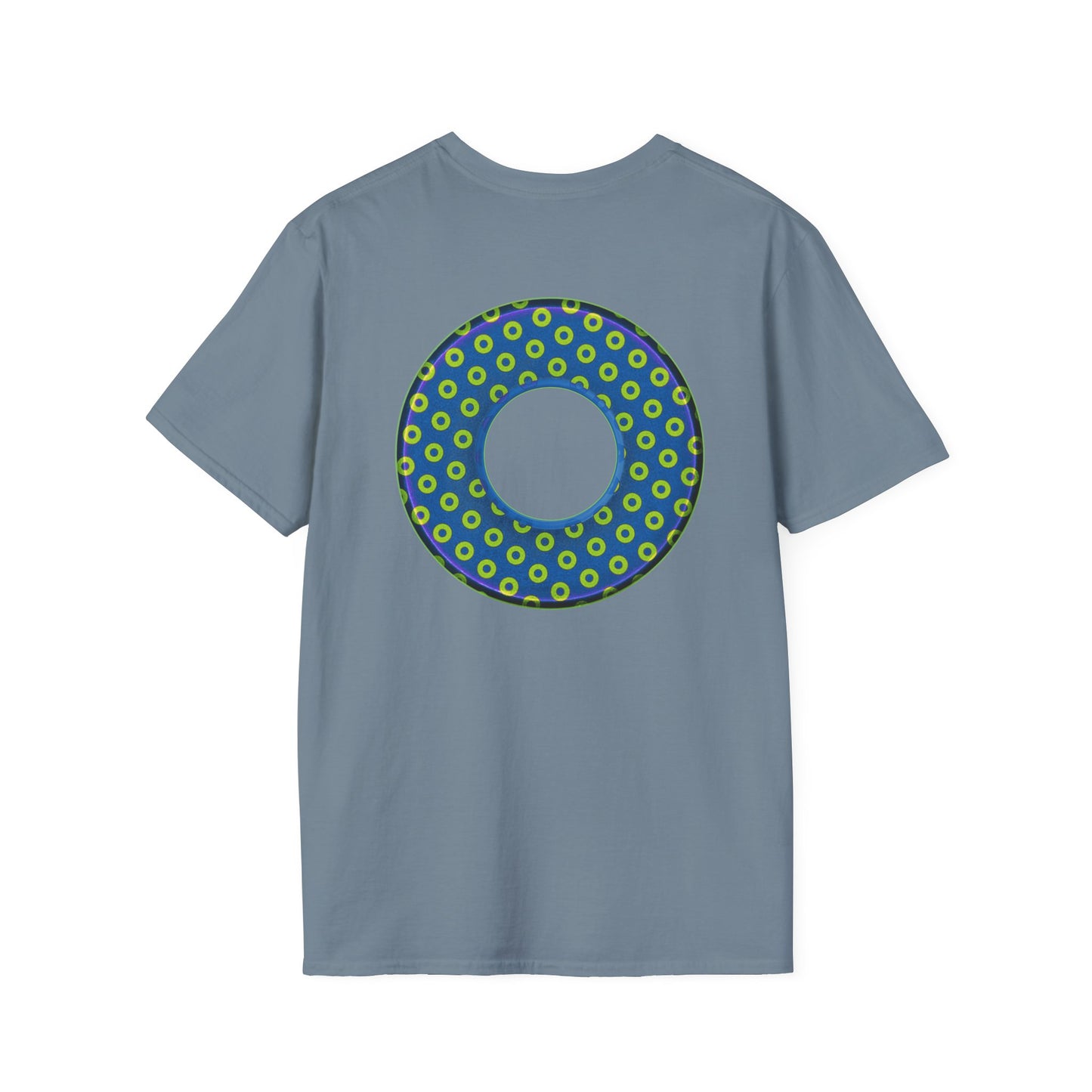 Plain Donuts/Unisex Soft-Style - "Plain Electric Paradoxical Donuts" - yellow/blue donuts
