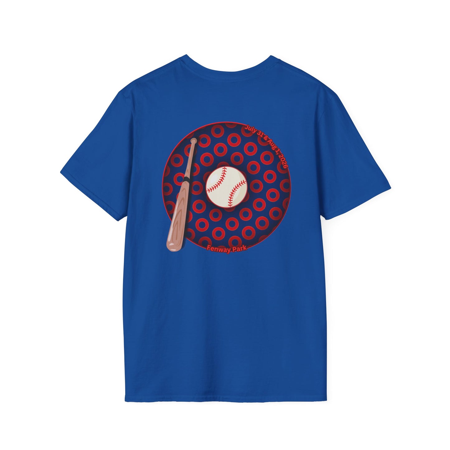 Classic Donut Tee - Unisex Soft-Style - "Phenway Ballpark Donuts" - vivid paradox donut - variant 1