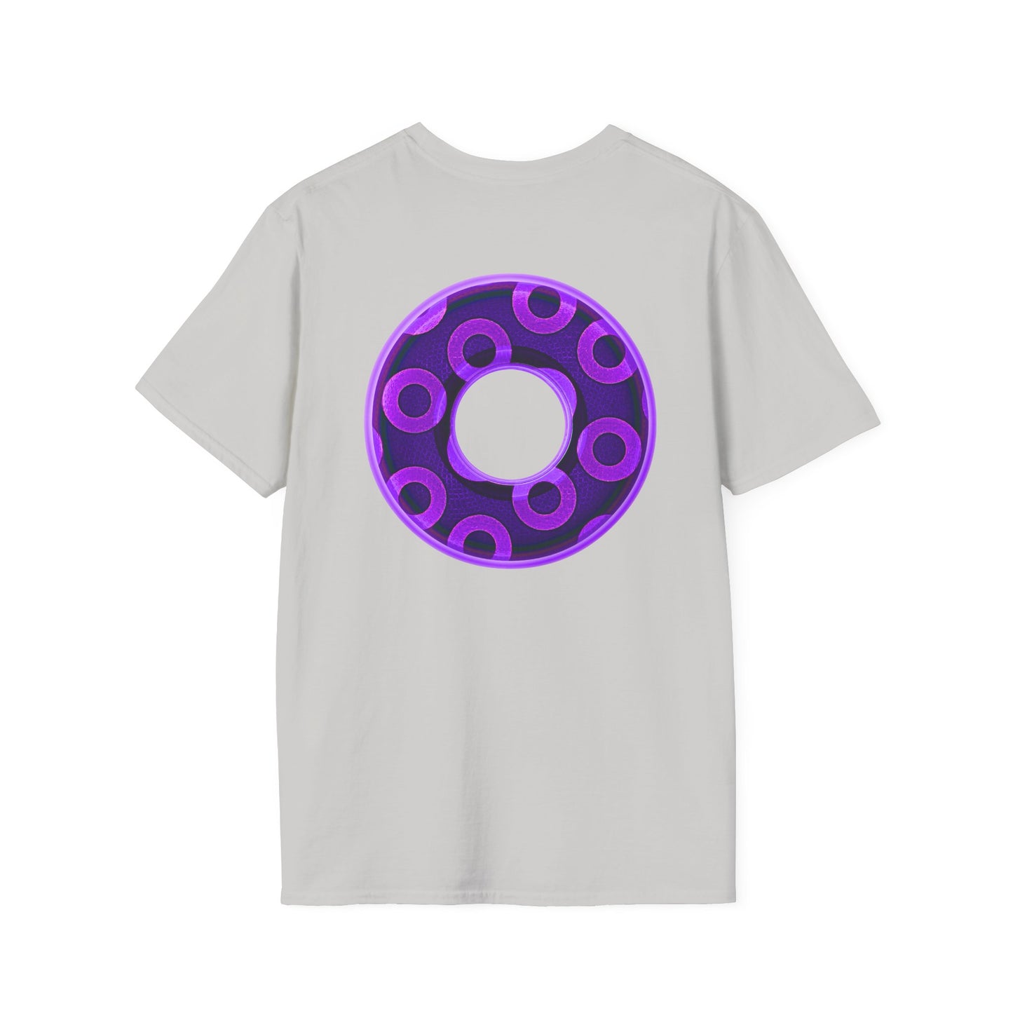 Plain Donuts/Unisex Soft-Style - "Plain Rustic Paradoxical Donuts" - light purple/dark purple donuts