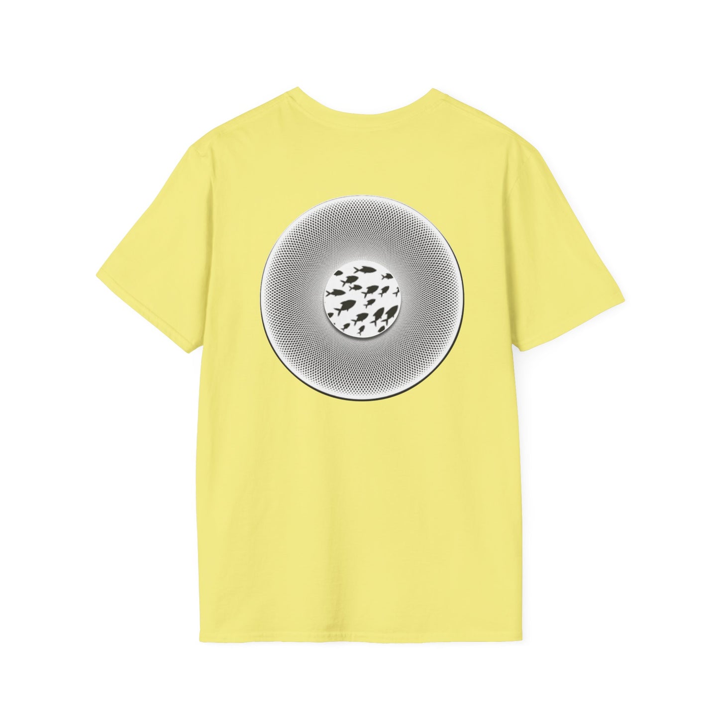 Classic Donut Tee - Unisex Soft-Style - "If I'm Swimming By" - variant 1 - white - textured donut