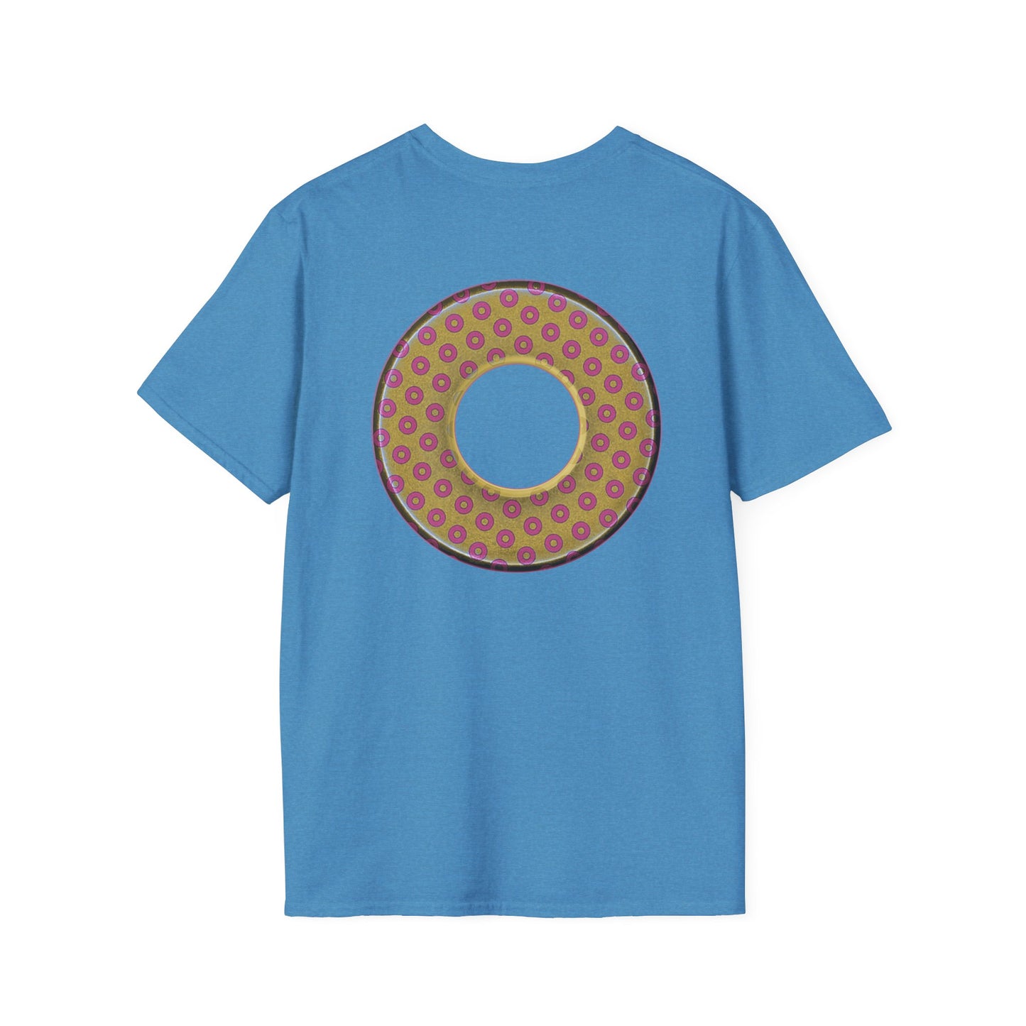 Plain Donuts/Unisex Soft-Style - "Plain Electric Paradoxical Donuts" - gold/pink donuts