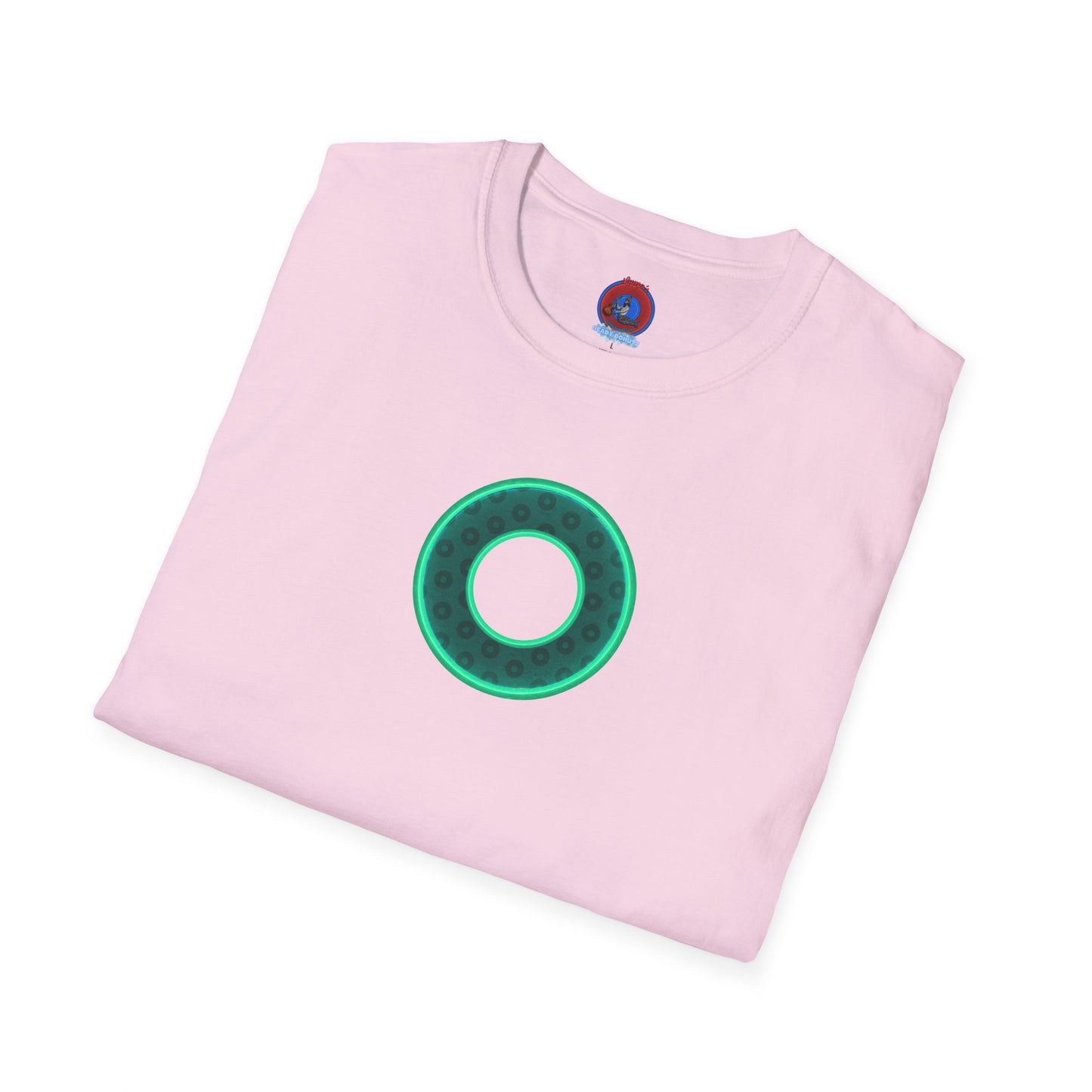 Plain Donuts/Unisex Soft-Style - "Plain Wide Mouthed Paradoxical Donuts" - forest green/mint green donuts