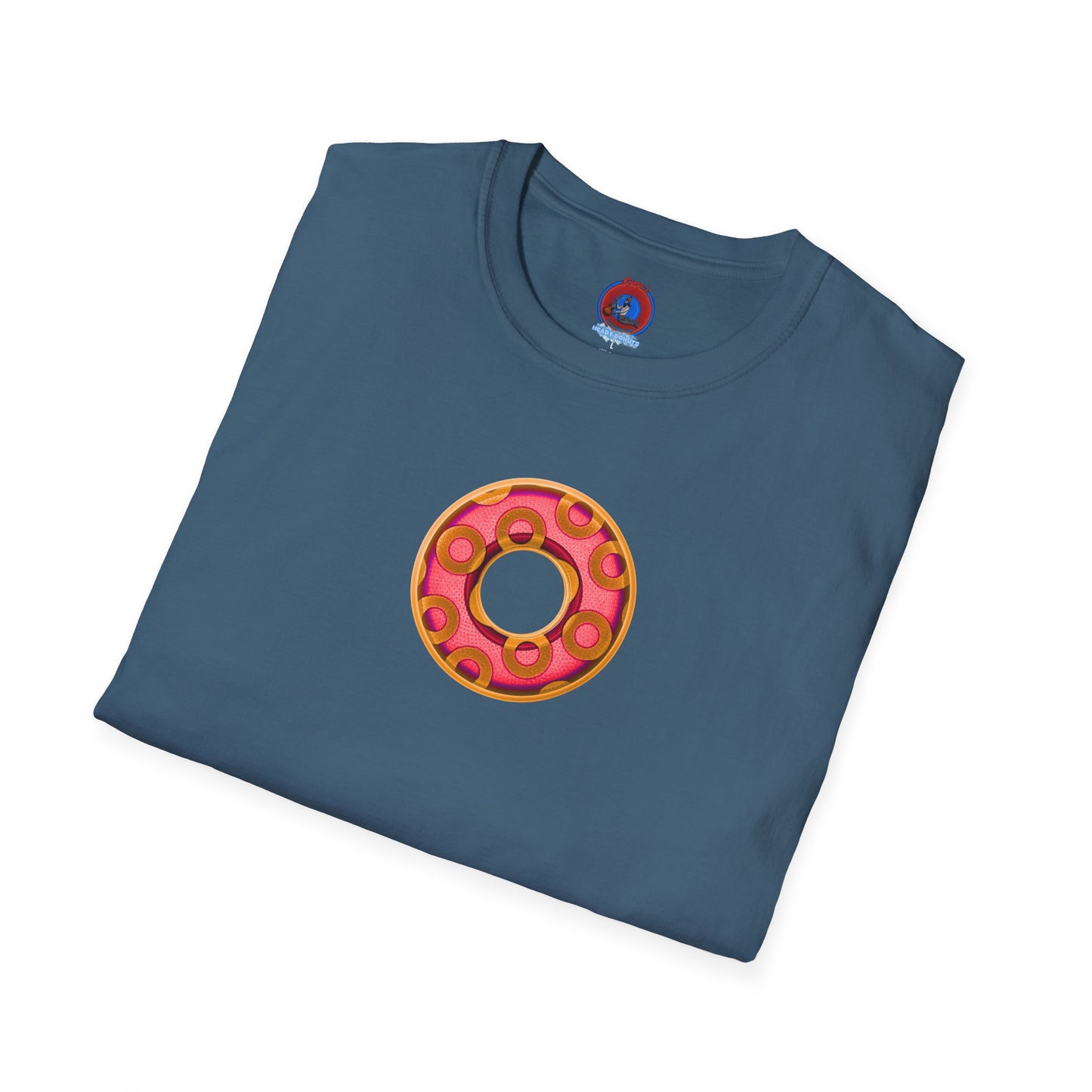 Plain Donuts/Unisex Soft-Style - "Plain Rustic Paradoxical Donuts" - rose/gold donuts