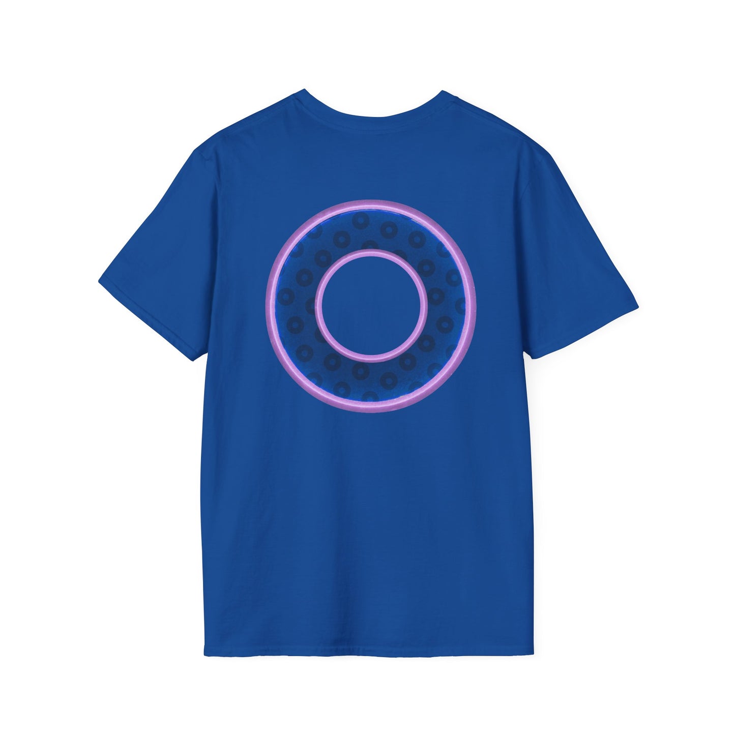 Plain Donuts/Unisex Soft-Style - "Plain Wide Mouthed Paradoxical Donuts" - dark blue/light purple donuts
