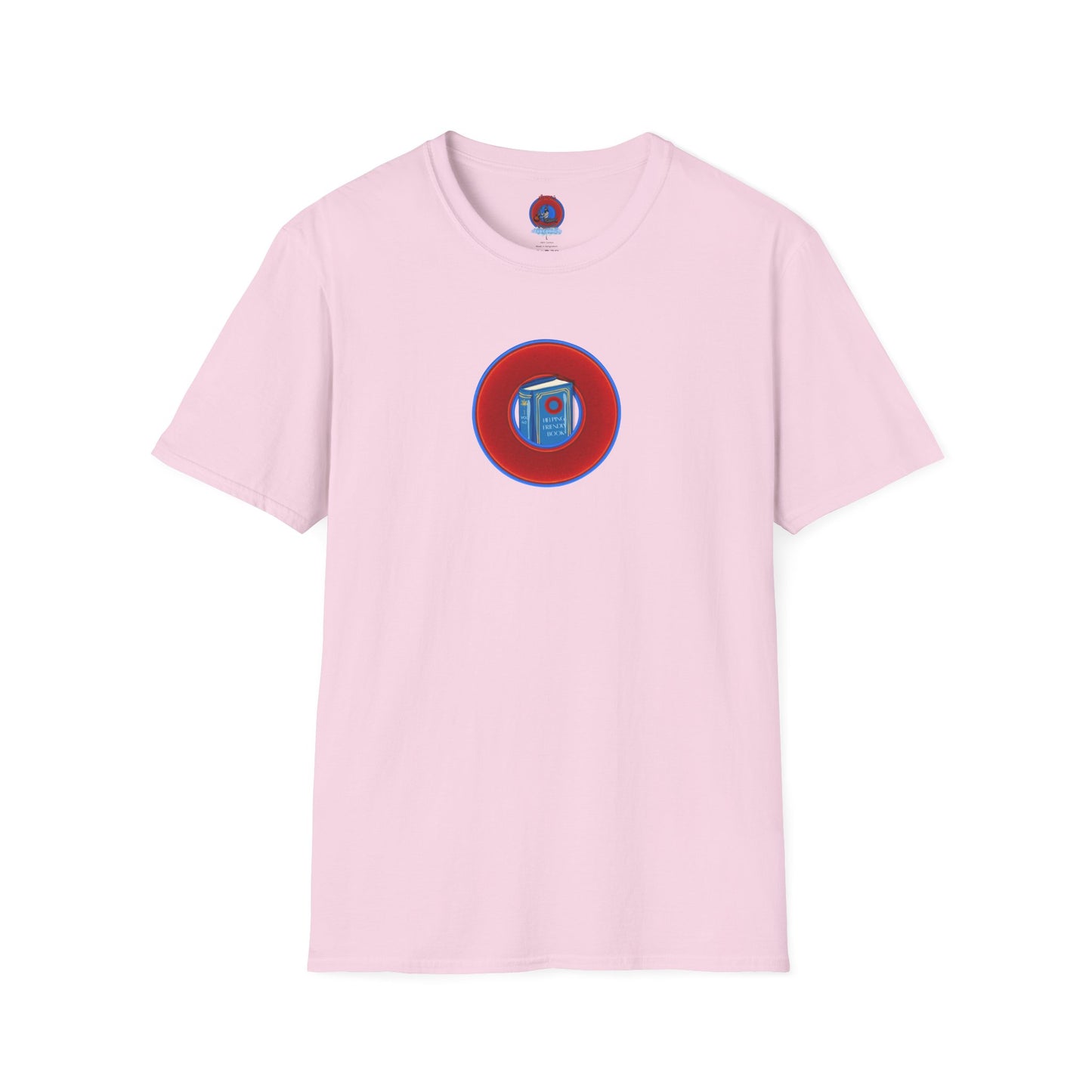 Classic Donut Tee - Unisex Soft-Style - "Helping Phriendly Donut Tee" - vivid red donut - variant 1