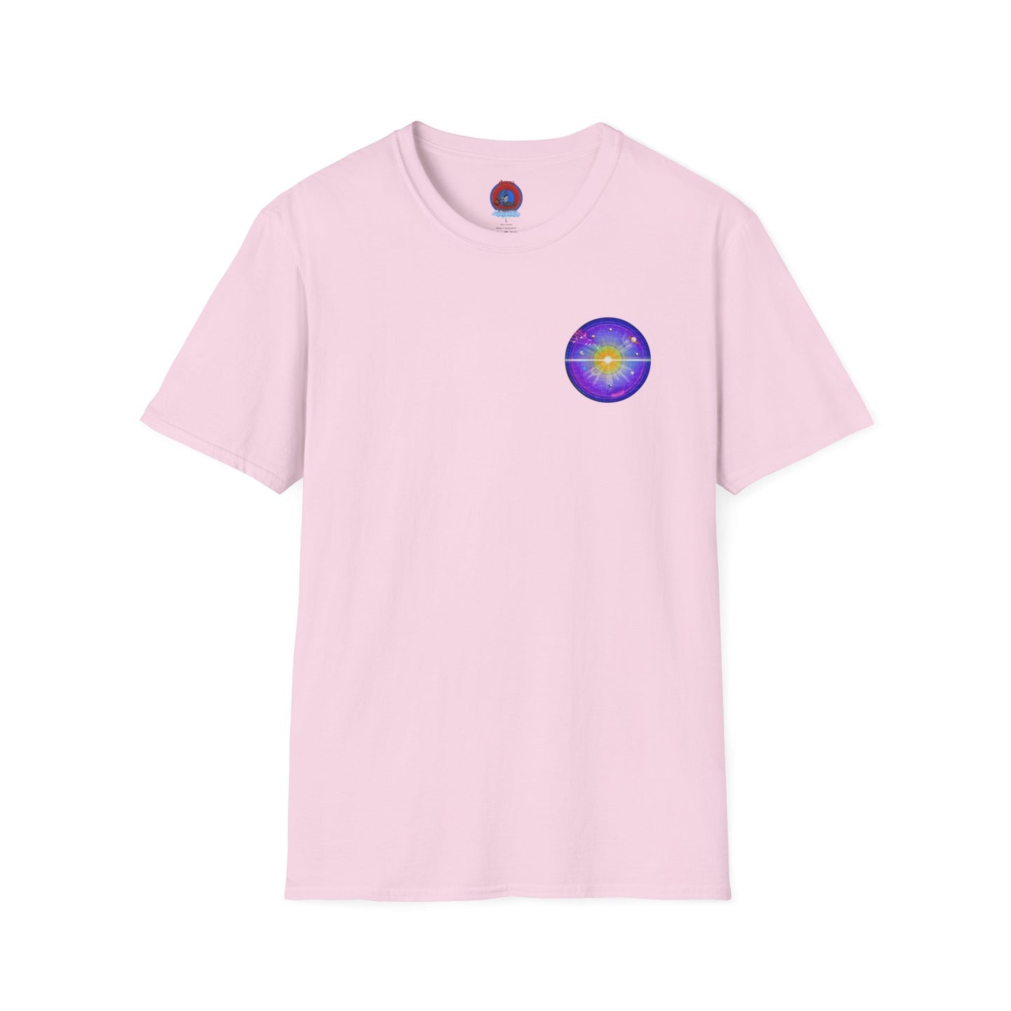 Classic Donut Tee - Unisex Soft-Style - "The Quite Profound Donut" - series 1.0  - blue/purple/magenta donut