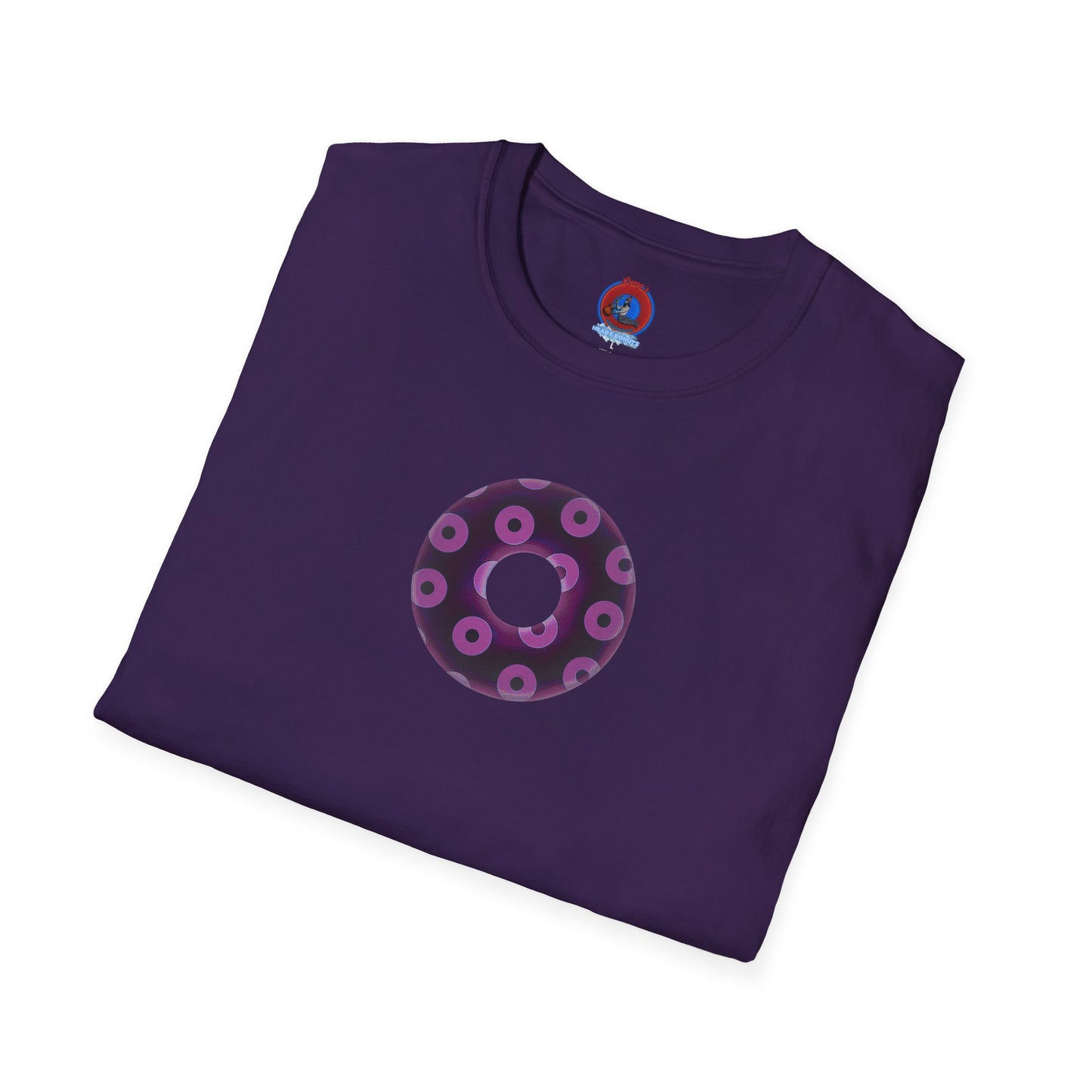 Plain Donuts/Unisex Soft-Style - "Plain Blimpy Paradoxical Donuts" - light purple/red violet donuts