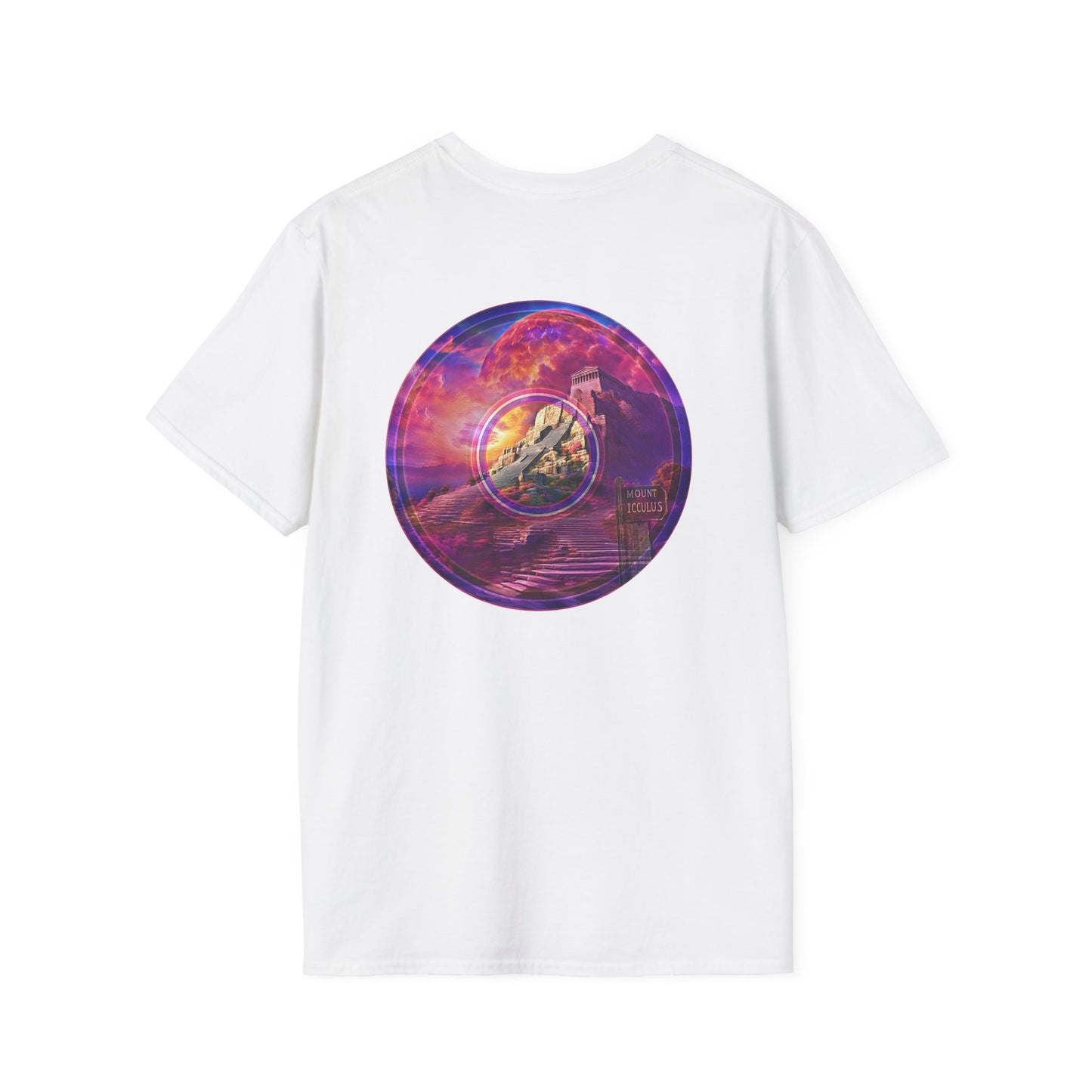 Classic Donut Tee - Unisex Soft-Style - "Icculus's Mountain Donuts " - series 1.0  - purple-ish donut
