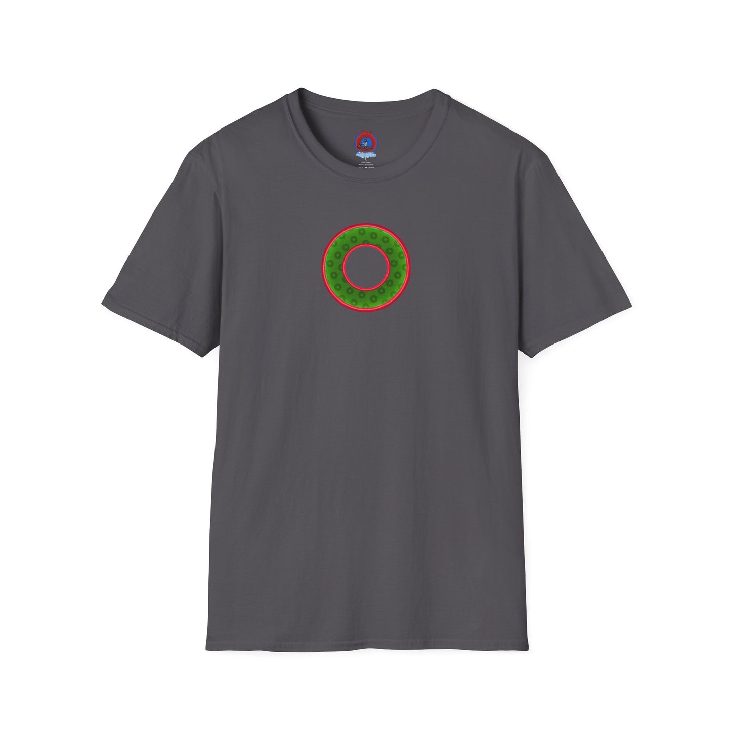 Plain Donuts/Unisex Soft-Style - "Plain Wide Mouthed Paradoxical Donuts" - Irish green/red donuts