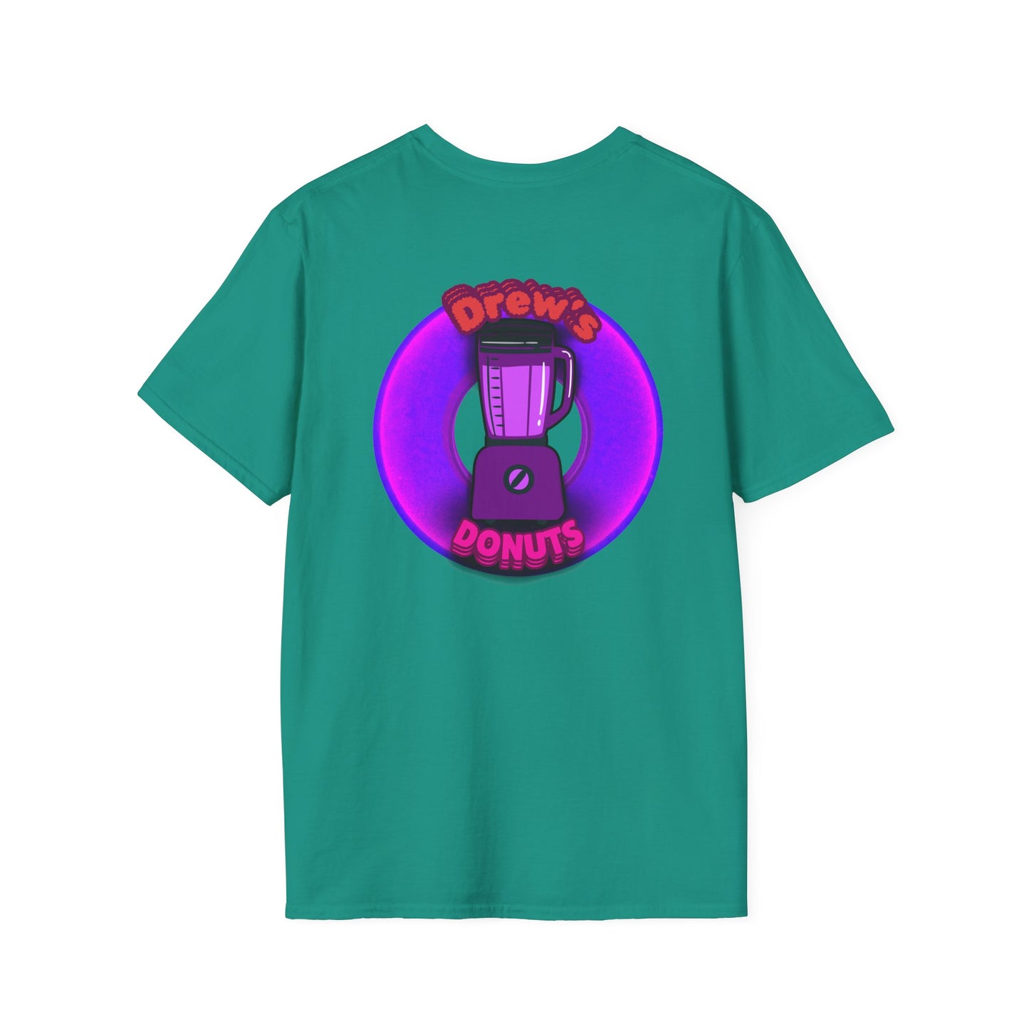 Classic Donut Tee - Unisex Soft-Style - "Drew's Donuts" - series 1.0 - purple donut