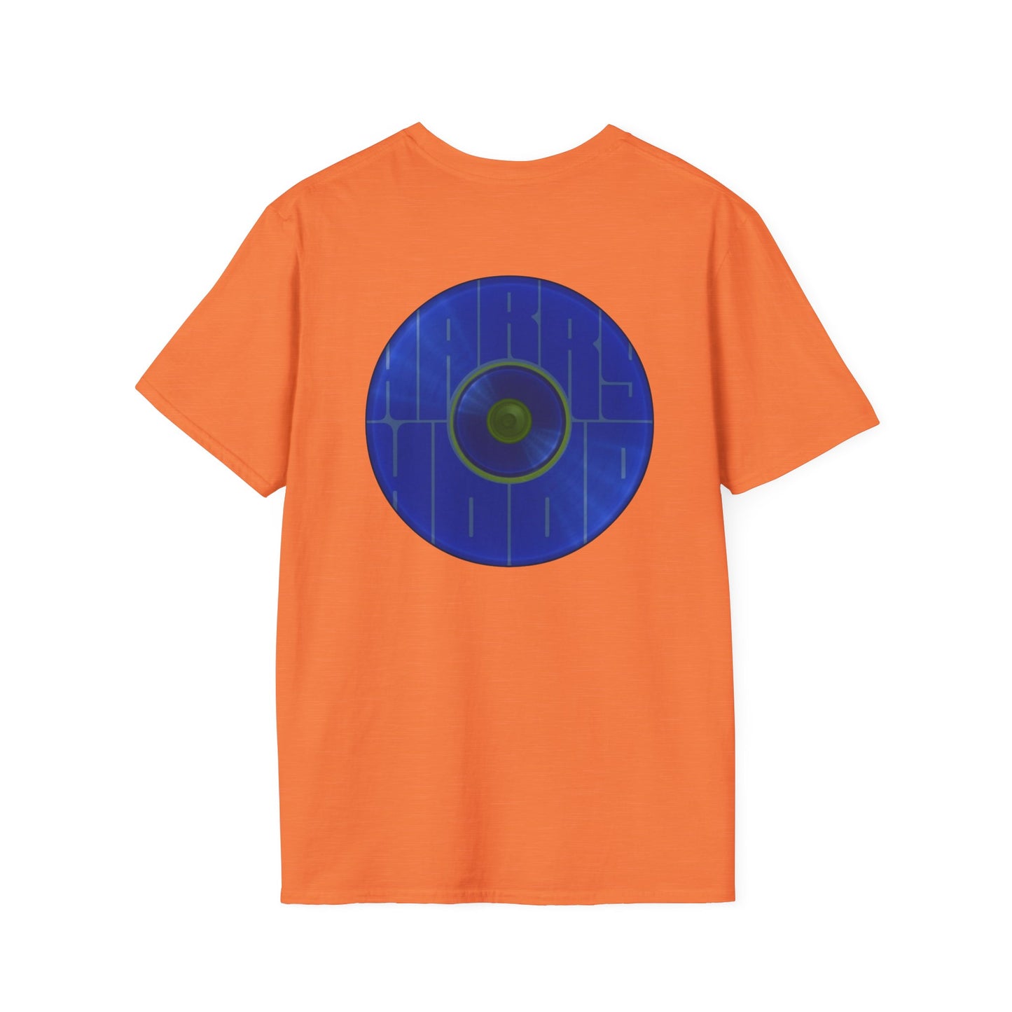 Classic Donut Tee - Unisex Soft-Style - "Harry's Hoodlum Donut" - series 1.0  - variant 3 - lights off/blue donut(s)