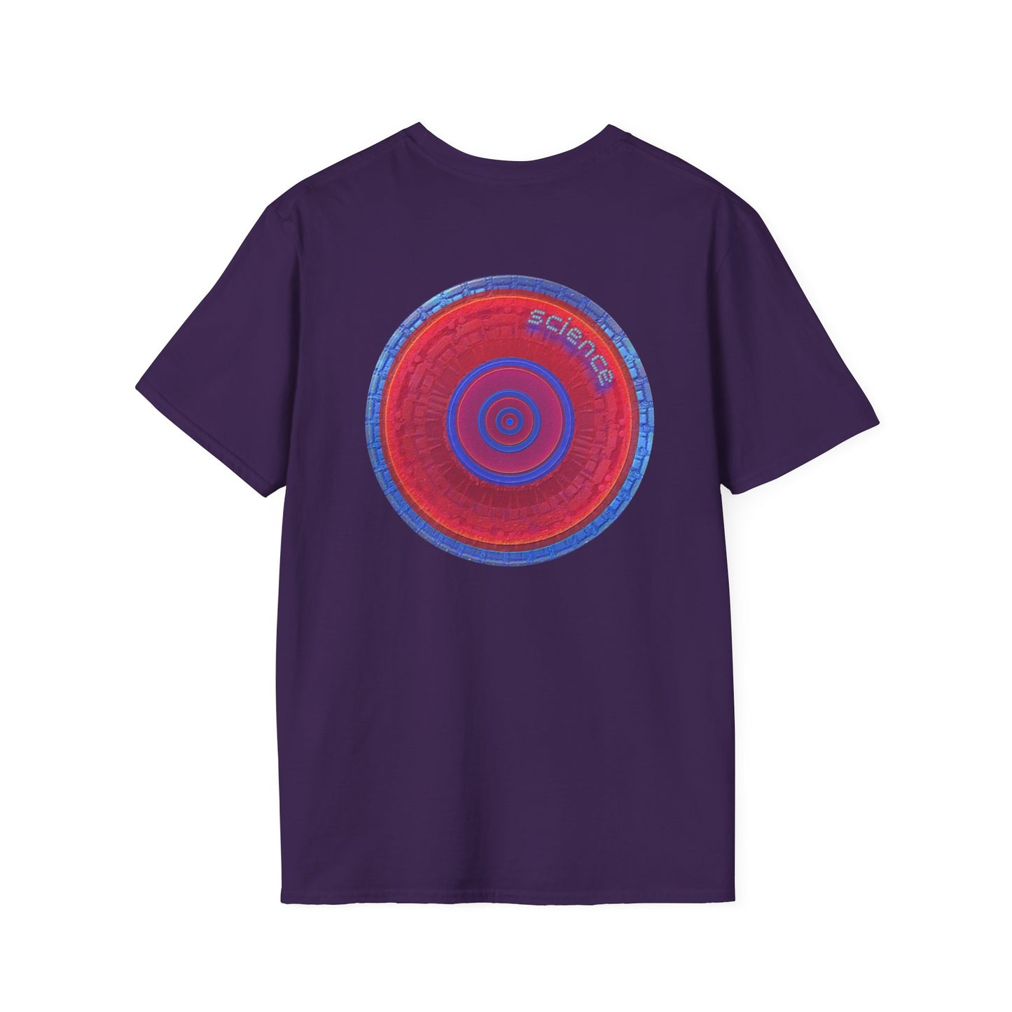Classic Donut Tee - Unisex Soft-Style - "Tube Donuts" - series 1.0 - red donut/lighter blue bordering