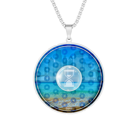 Lump's Heady Donut Necklace - 1" x 1" Stainless Steel Pendant - "Sandy Donut Pendant" - ocean paradox donut - w/Philly 7.15.25 tribute - variant 4
