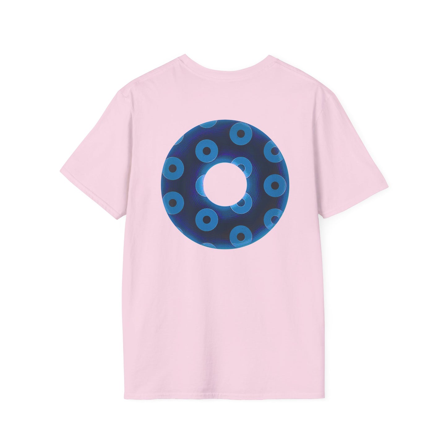 Plain Donuts/Unisex Soft-Style - "Plain Blimpy Paradoxical Donuts" - dark blue/sky blue donuts