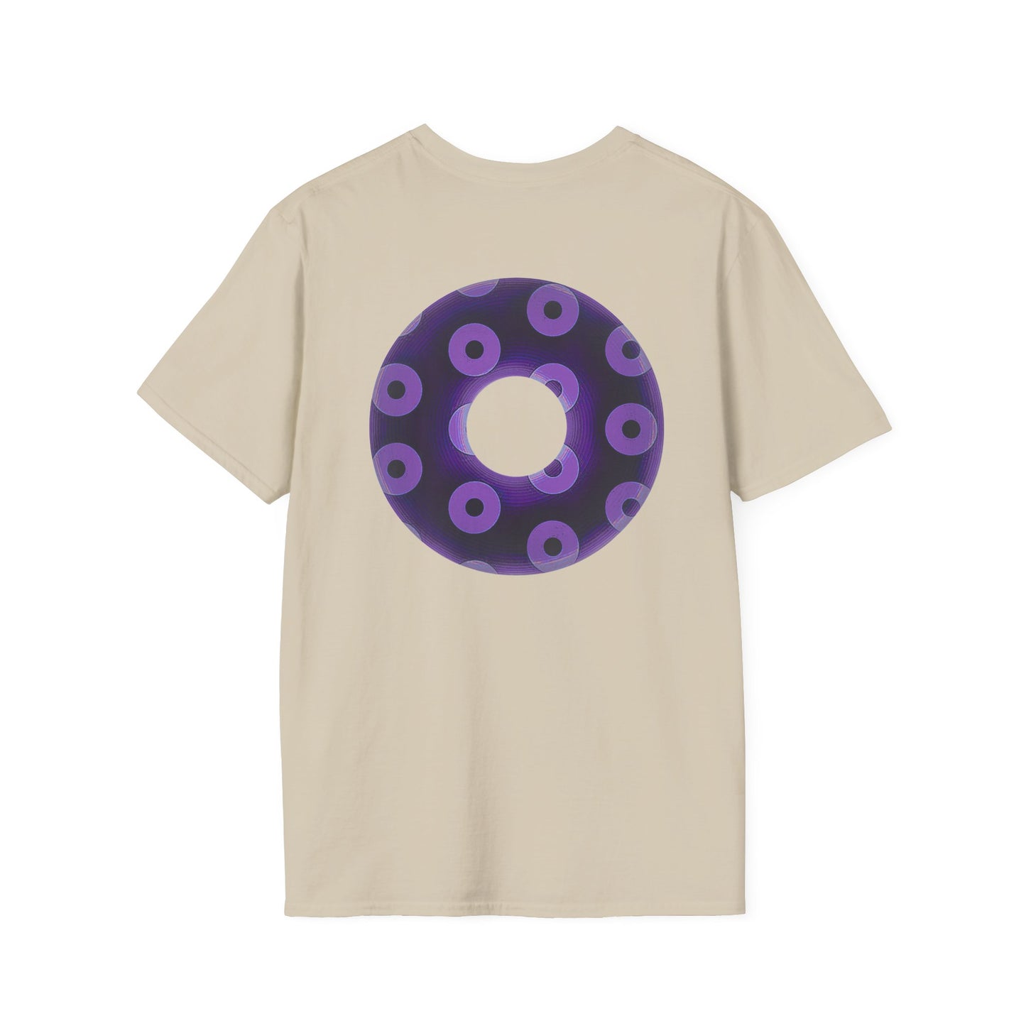 Plain Donuts/Unisex Soft-Style - "Plain Blimpy Paradoxical Donuts" - dark purple/light purple donuts