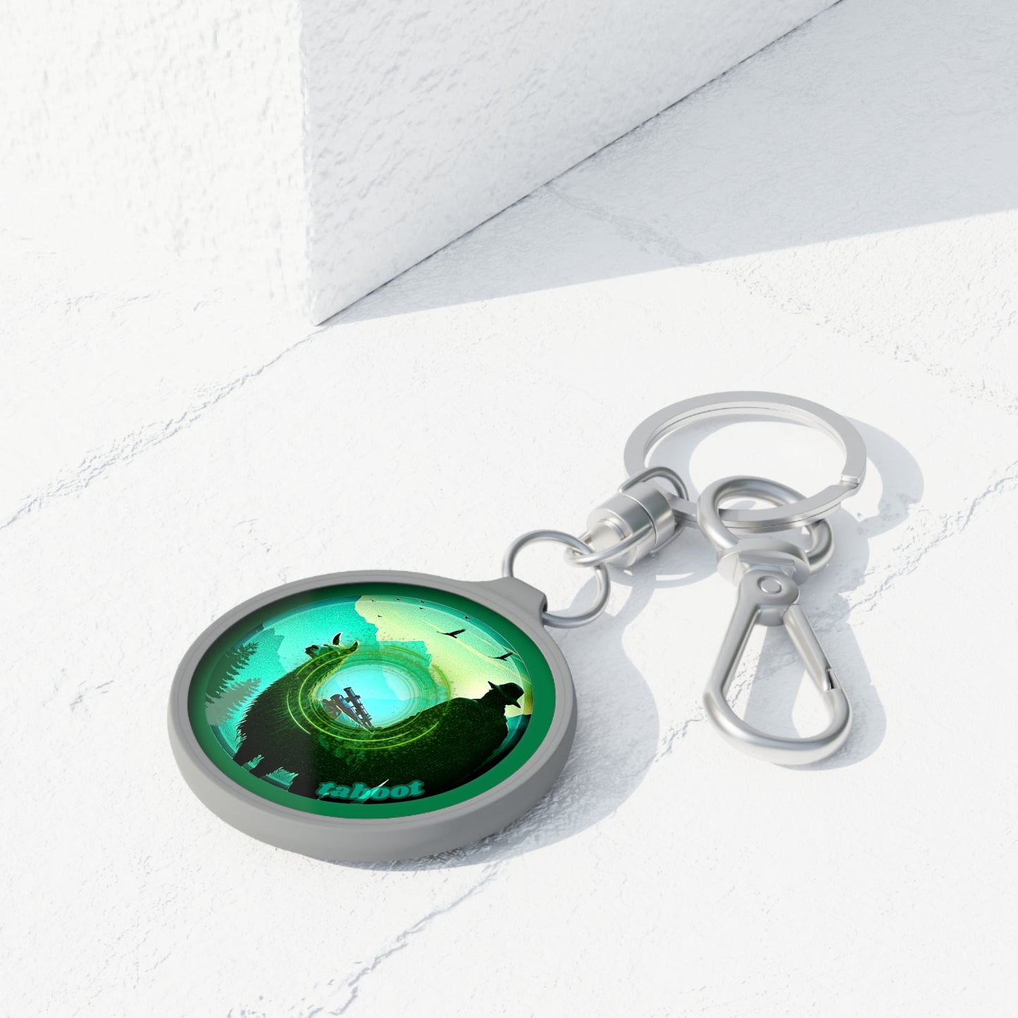 Lumpy Donut Keychain - "The Taboo(t) Donut" - series 1.0 - green donut