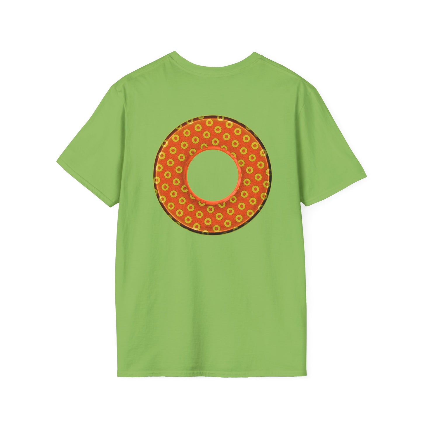 Plain Donuts/Unisex Soft-Style - "Plain Electric Paradoxical Donuts" - gold/orange donuts