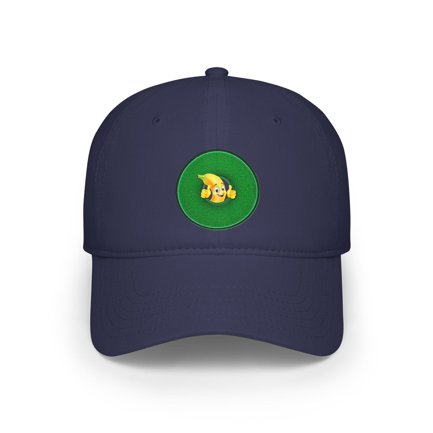Lumpy Donut Baseball Cap - "This Donut Hat is Bananas" - variant 7 - vivid green donut w/