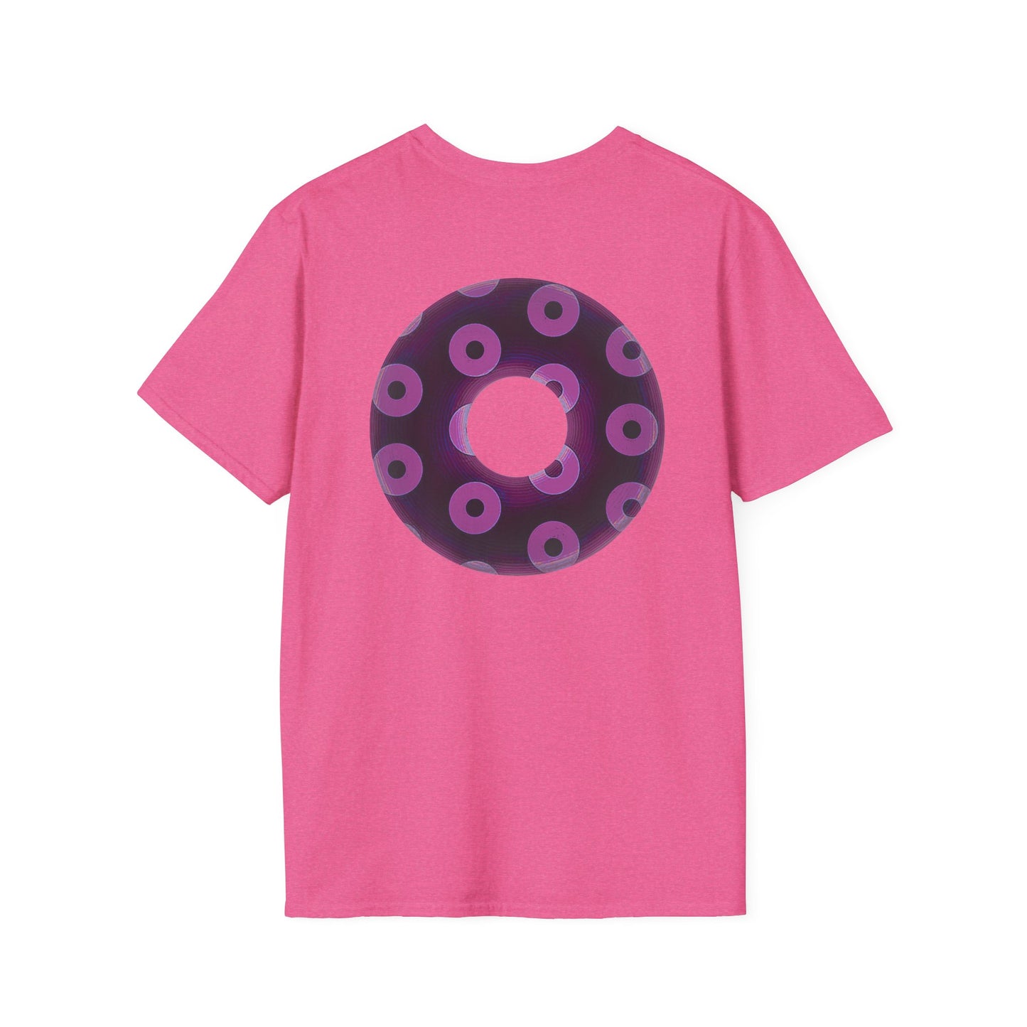 Plain Donuts/Unisex Soft-Style - "Plain Blimpy Paradoxical Donuts" - light purple/red violet donuts