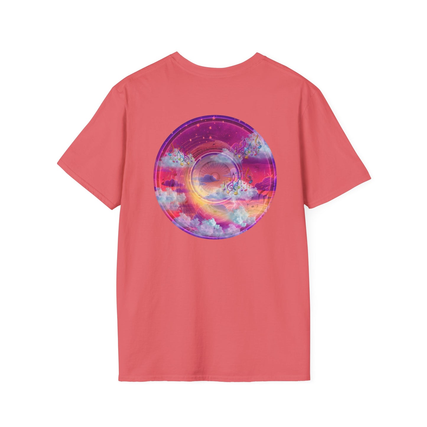 Classic Donut Tee - Unisex Soft-Style - "Pillow Donuts of Cotton" - vivid magenta pic donut