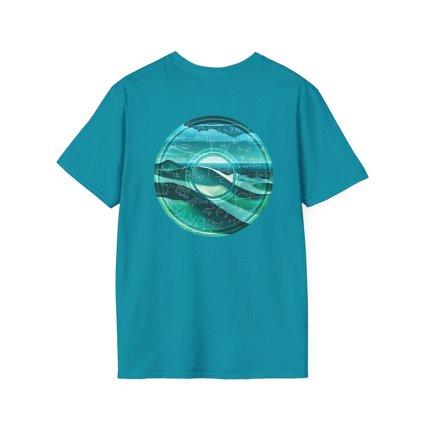 Classic Donut Tee - Unisex Soft-Style - "The Equating Donut " - series 1.0  - teal donut