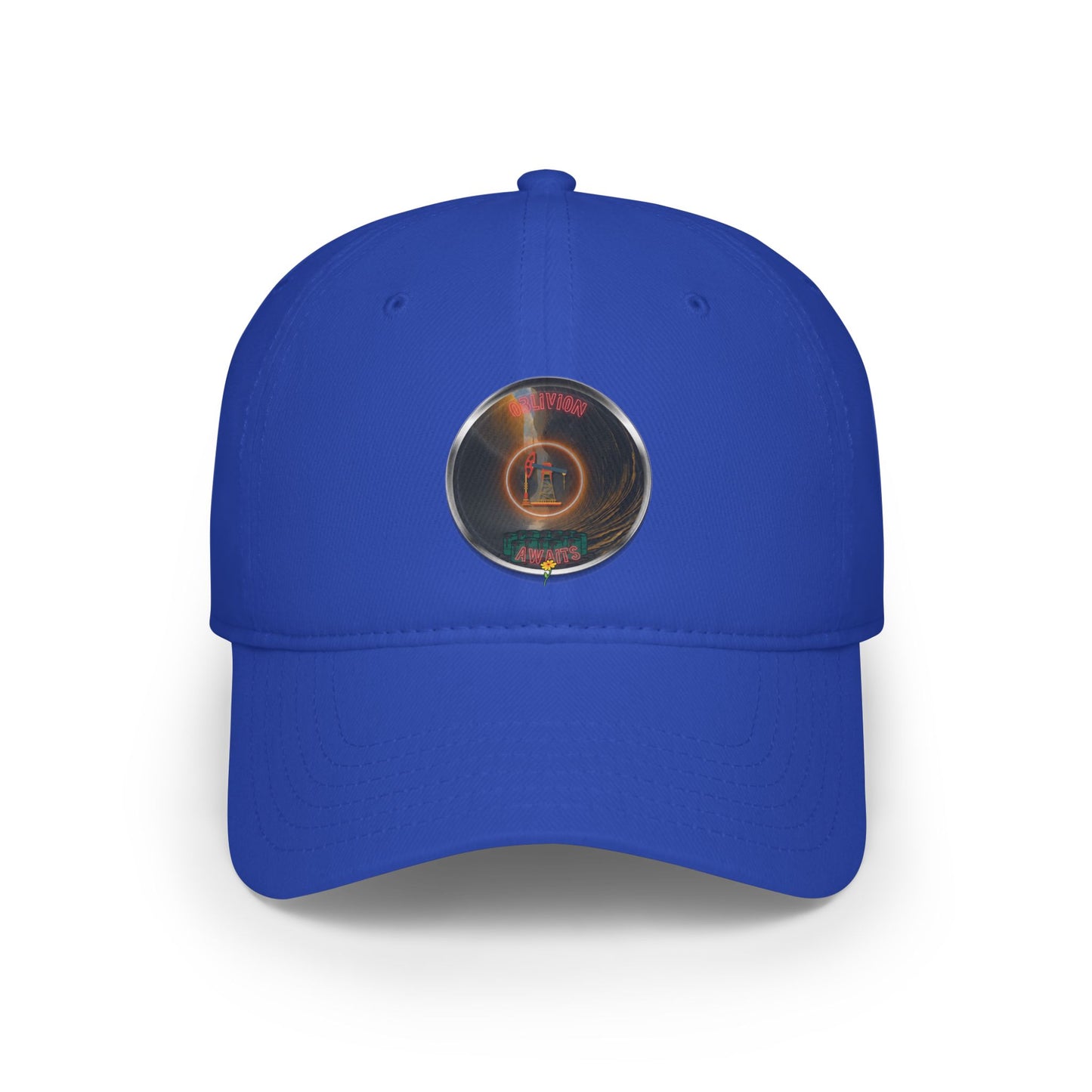 Lumpy Donut Baseball Cap - "The Donut Cap Splashed in Oil" -  - pic donut w/ [*charitable donut]