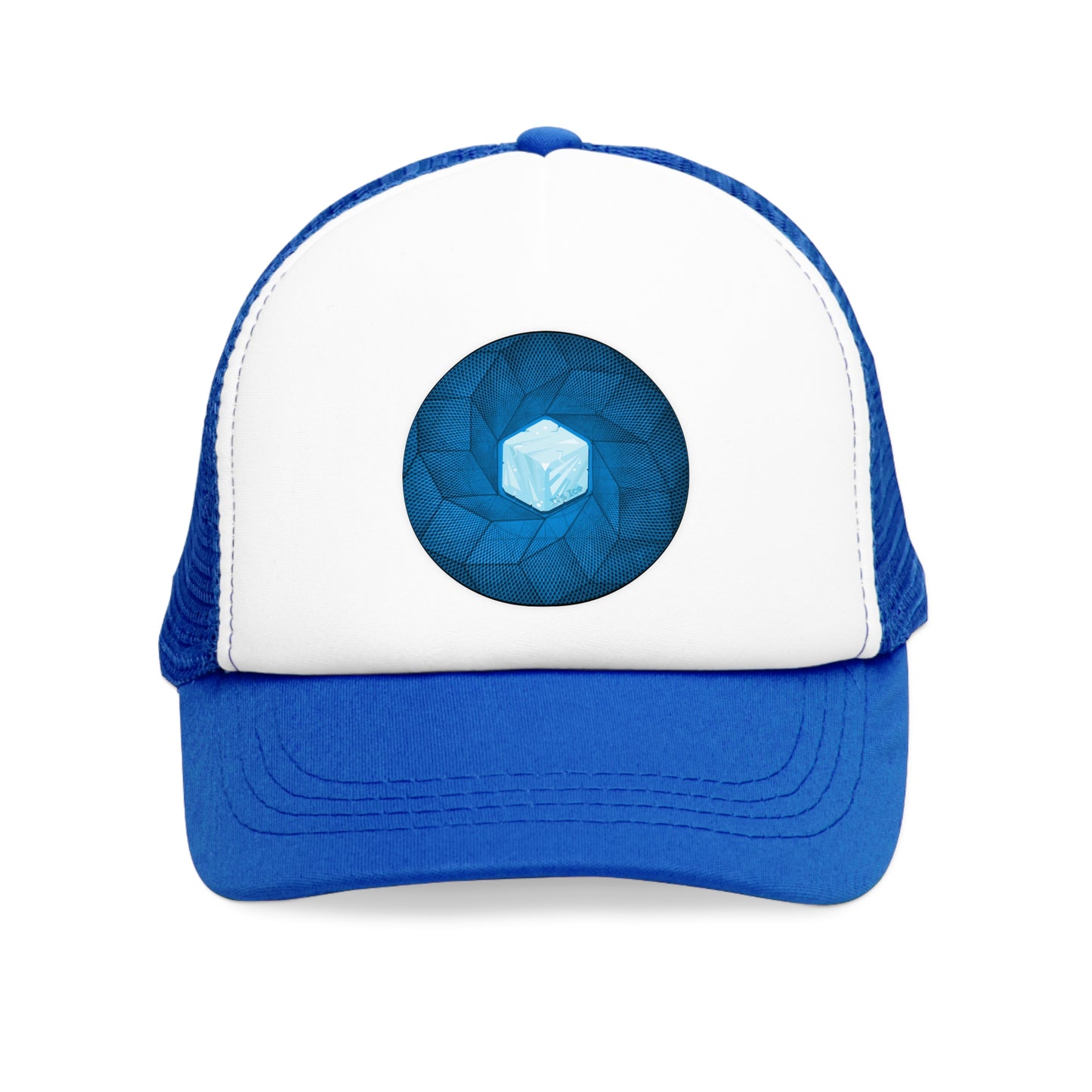 Lumpy Trucker Hat - "Ice Cub's Donut" -variant 2 - blue donut